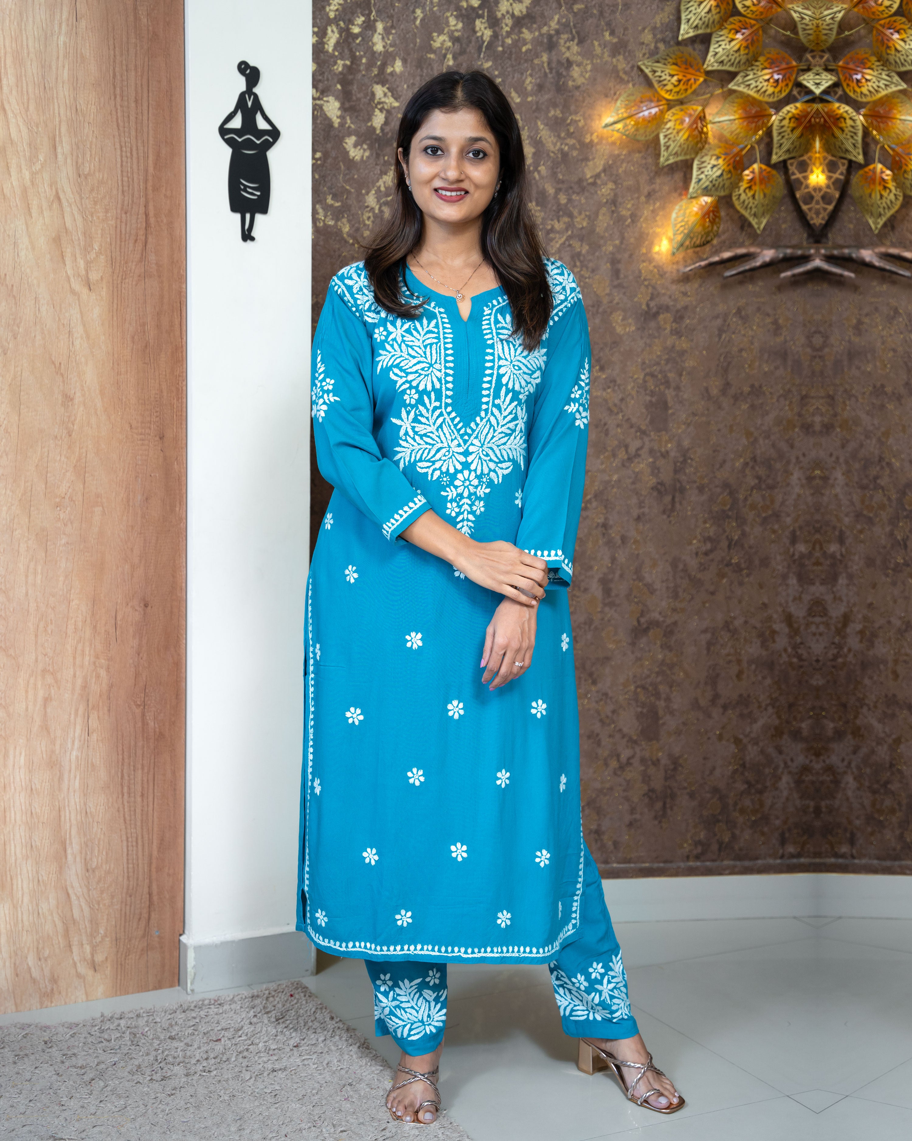 Load image into Gallery viewer, Rayon Co-ord Set- 3780