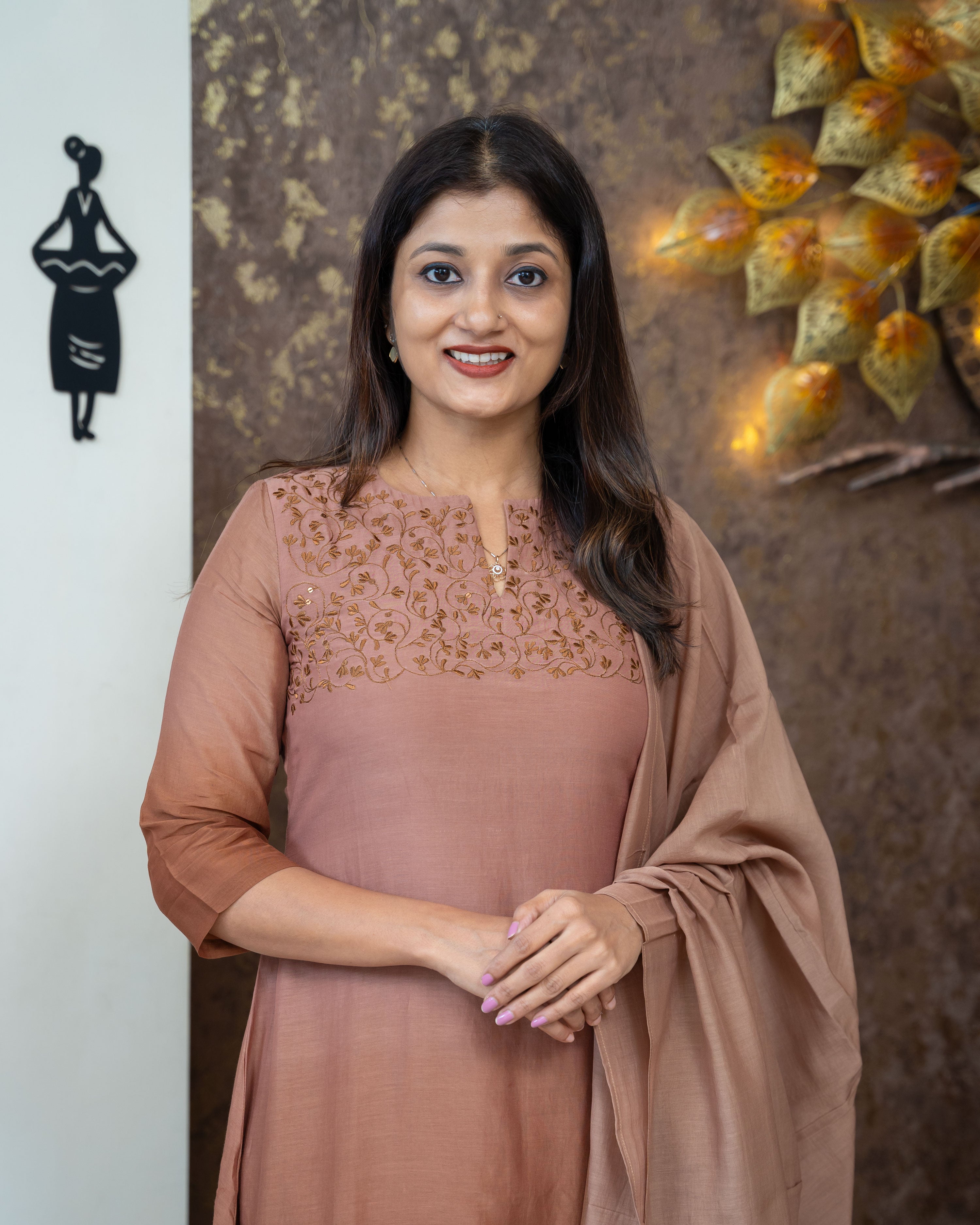 Load image into Gallery viewer, Pure Mul Chanderi Designer suit(pre-Order)-3804