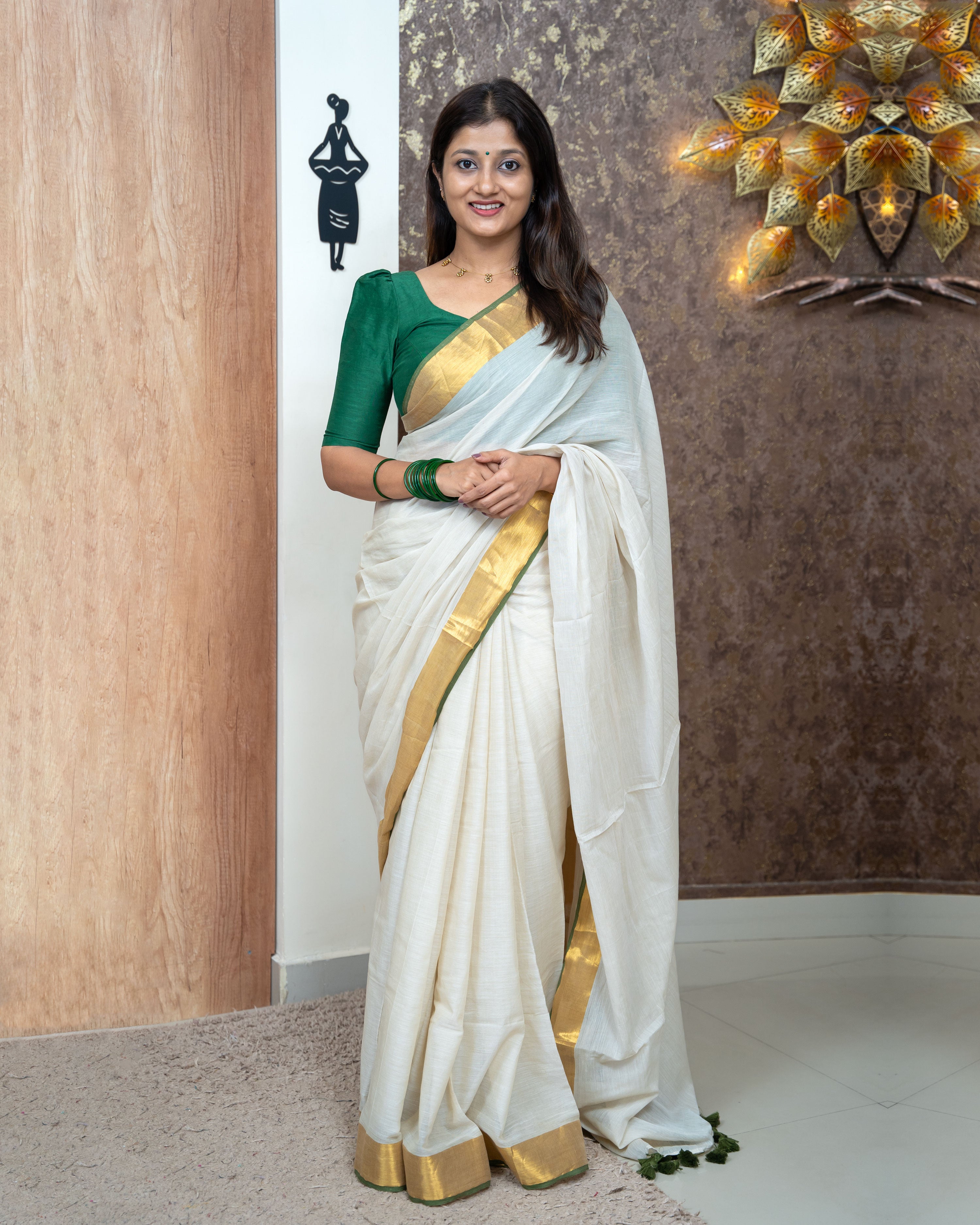 Load image into Gallery viewer, Mul Cotton Saree (PreOrder)-3676