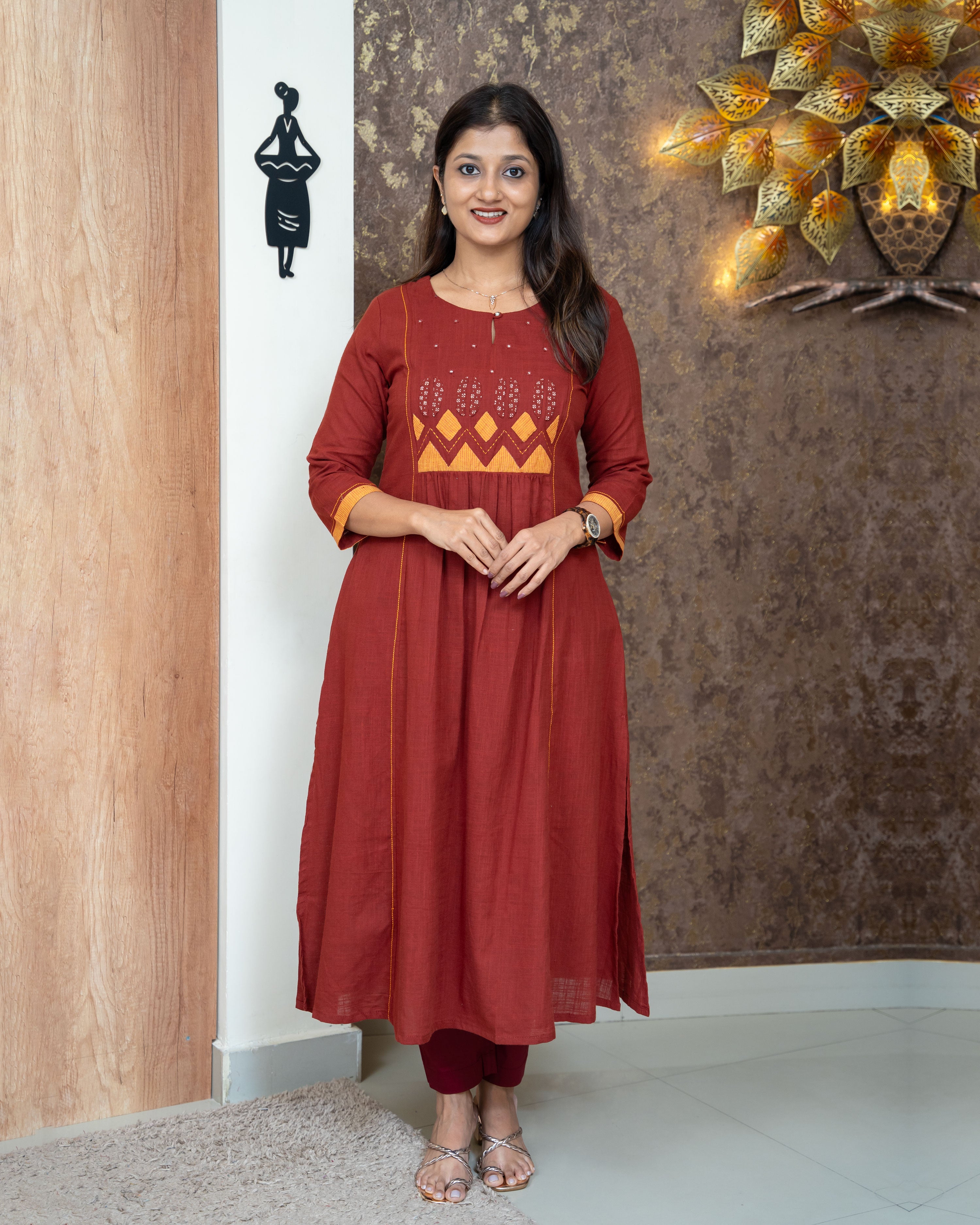 Load image into Gallery viewer, Cotton Kurti -3835
