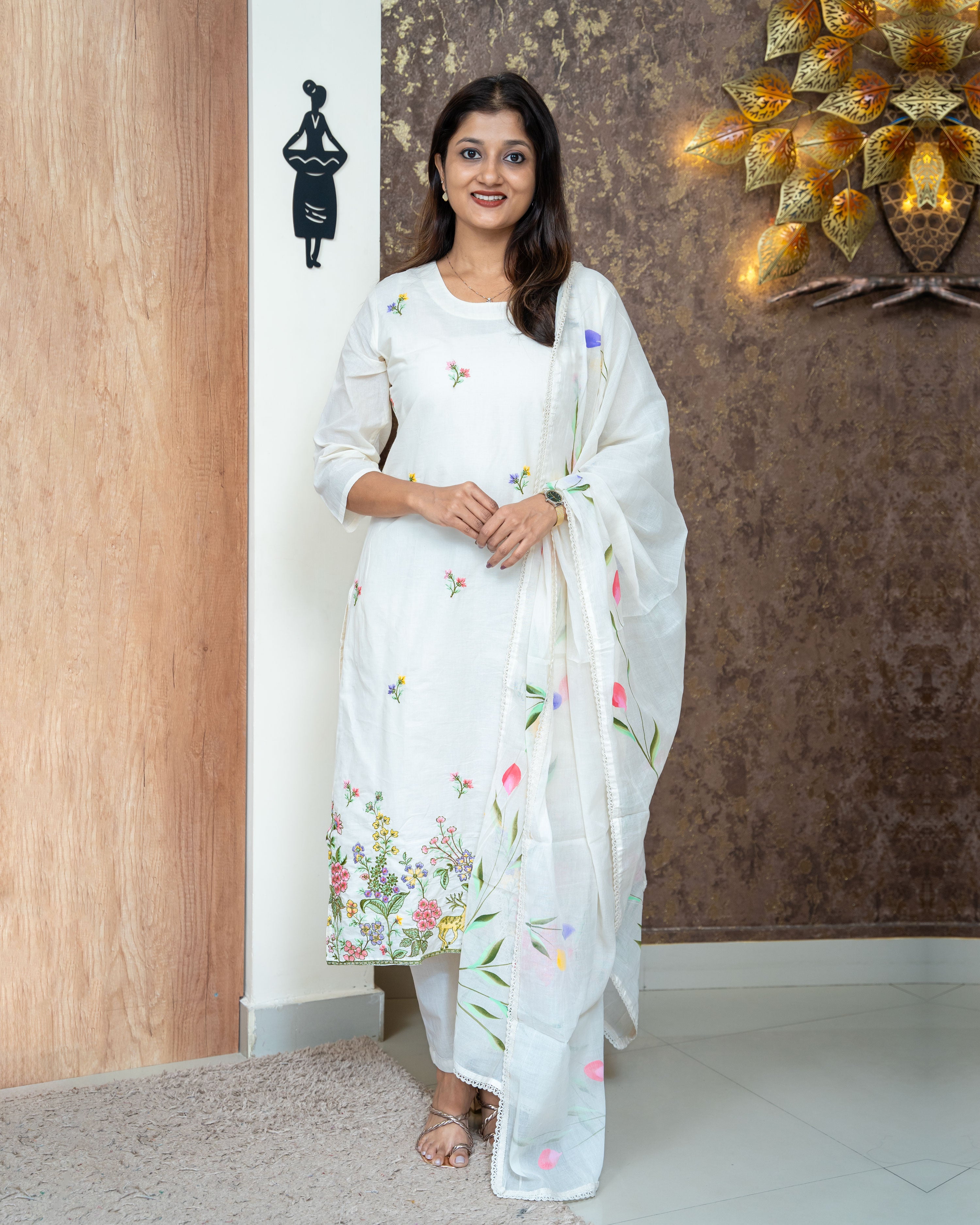 Load image into Gallery viewer, Mul Cotton Kurti Set-3854