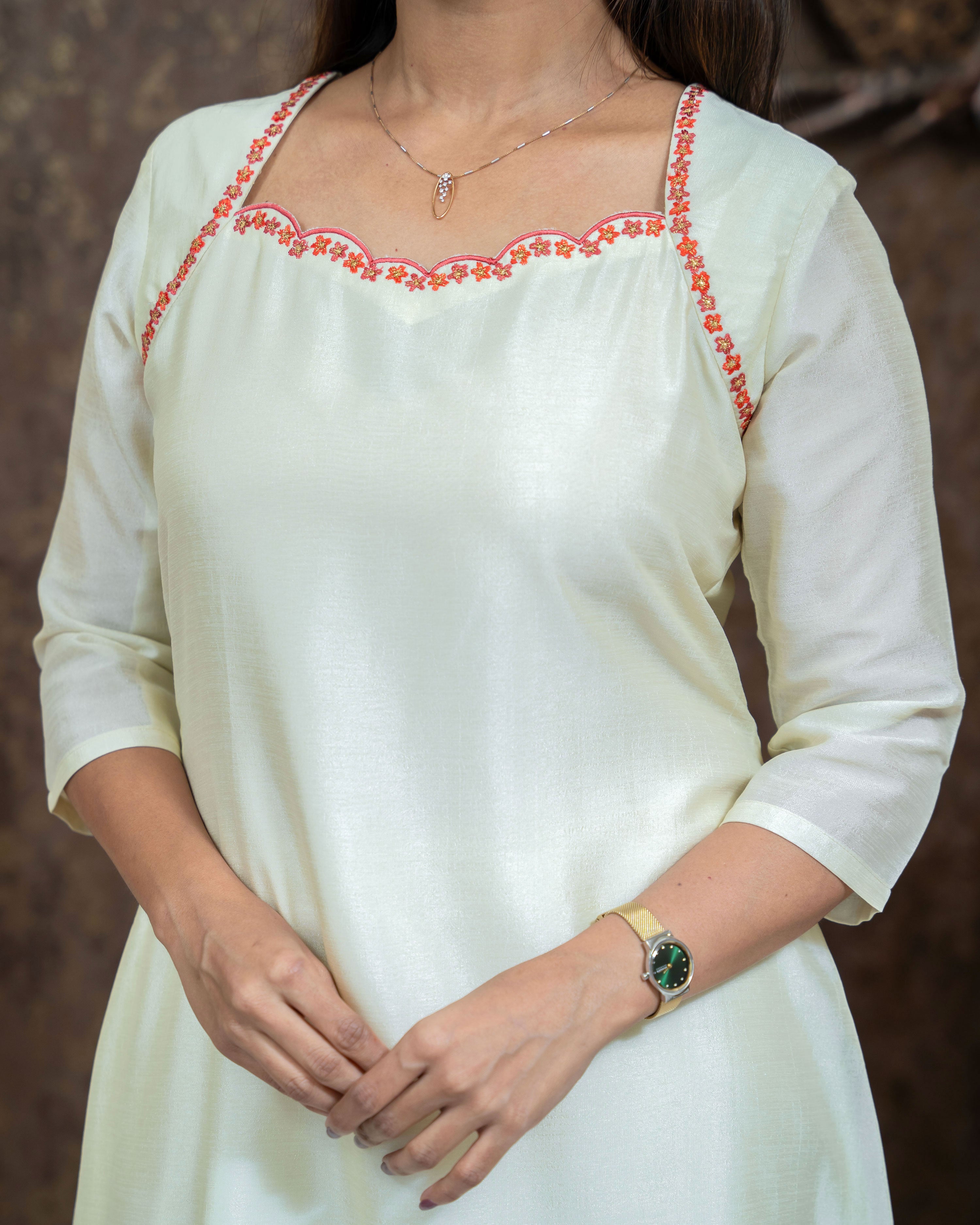 Load image into Gallery viewer, Vichithra Silk Designer Kurti(Pre-Order)-3856