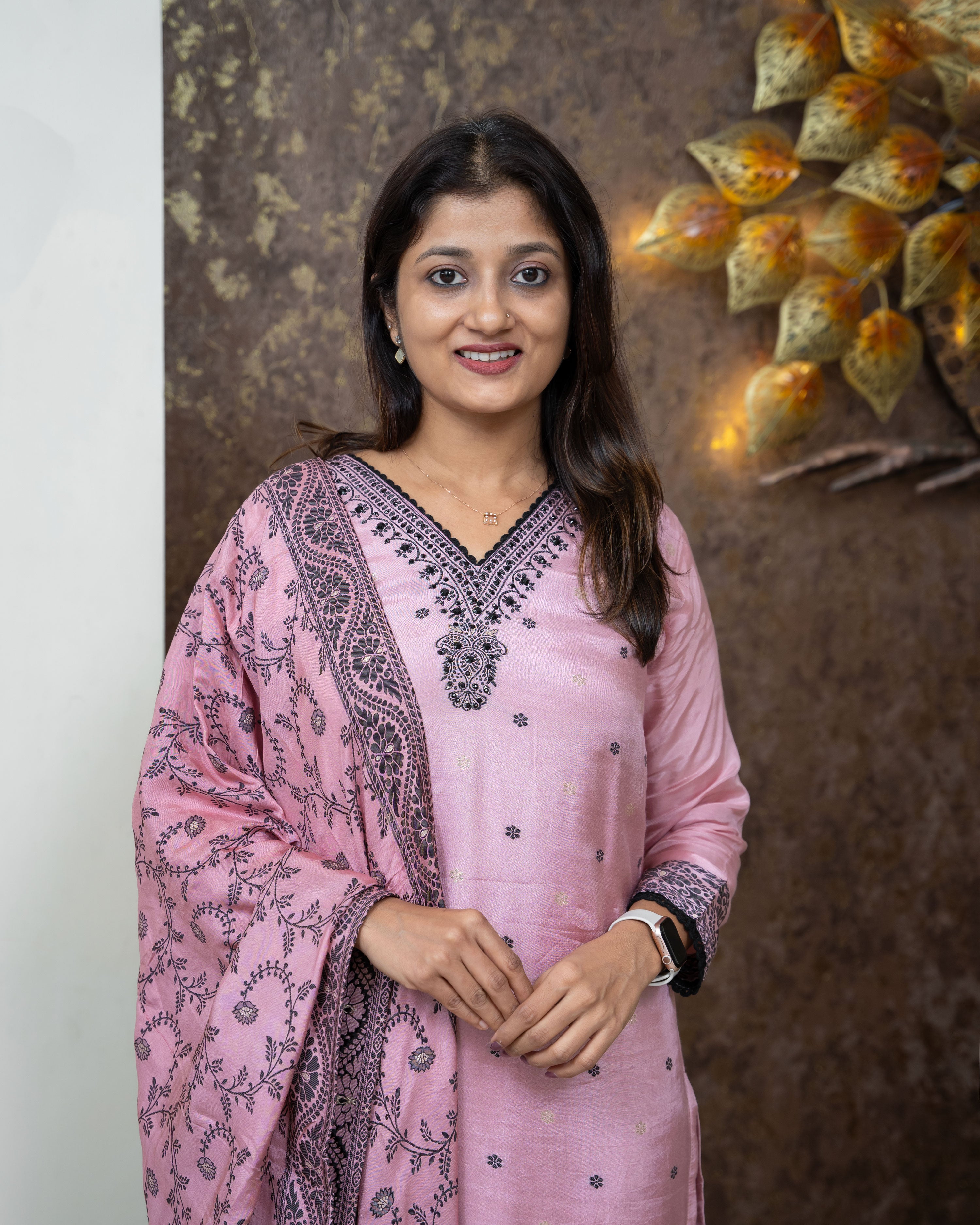 Load image into Gallery viewer, Muslin Silk Kurti Set-3876