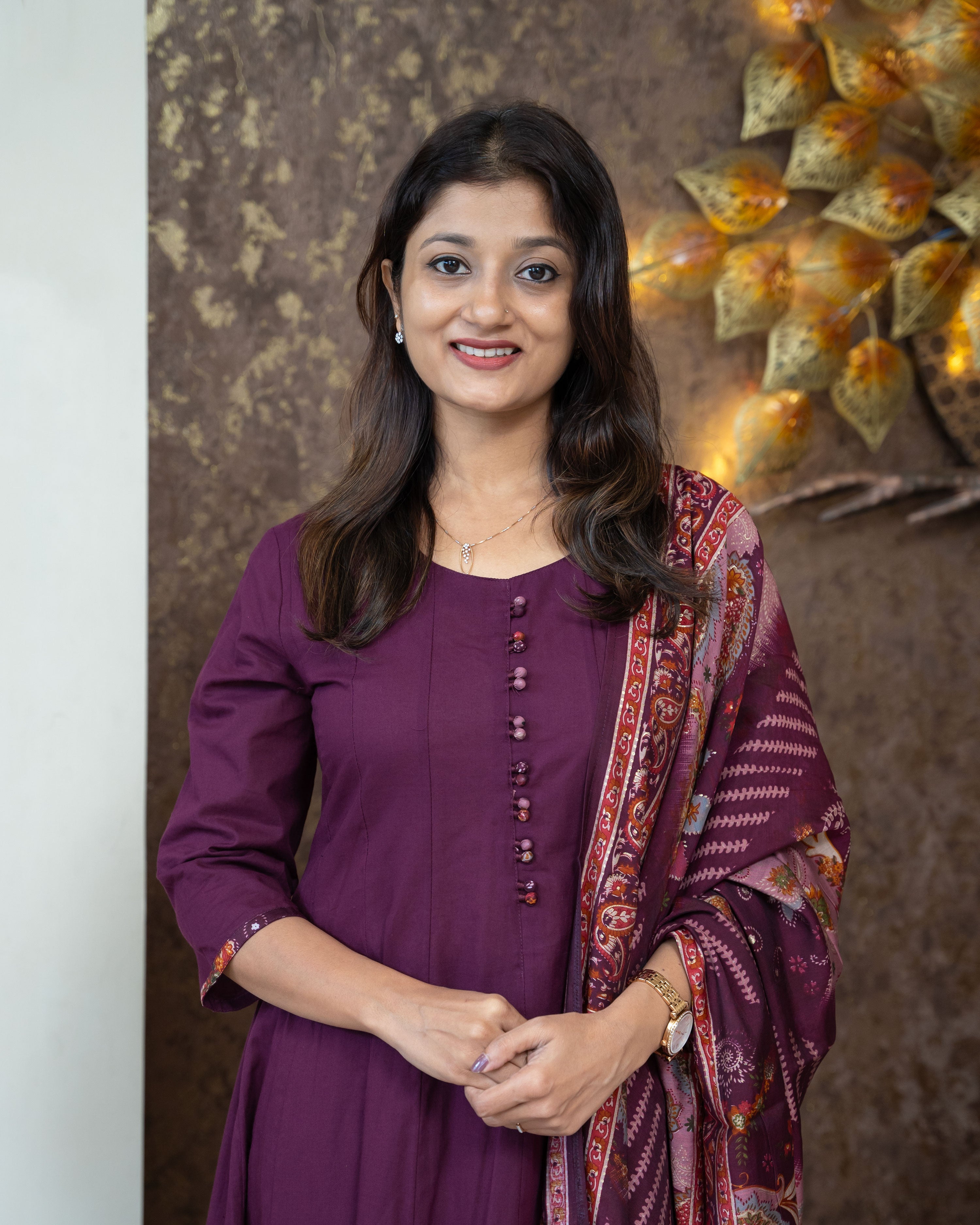 Load image into Gallery viewer, Pure Cotton Anarkali Suit-3879