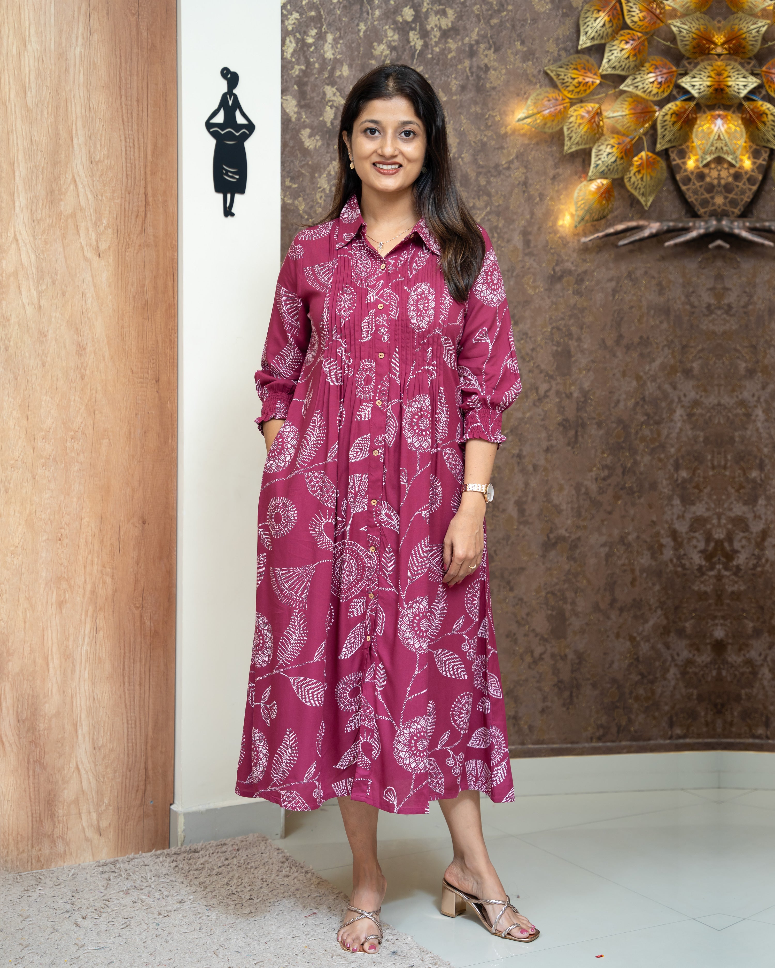 Load image into Gallery viewer, Rayon Cotton Kurti-3980