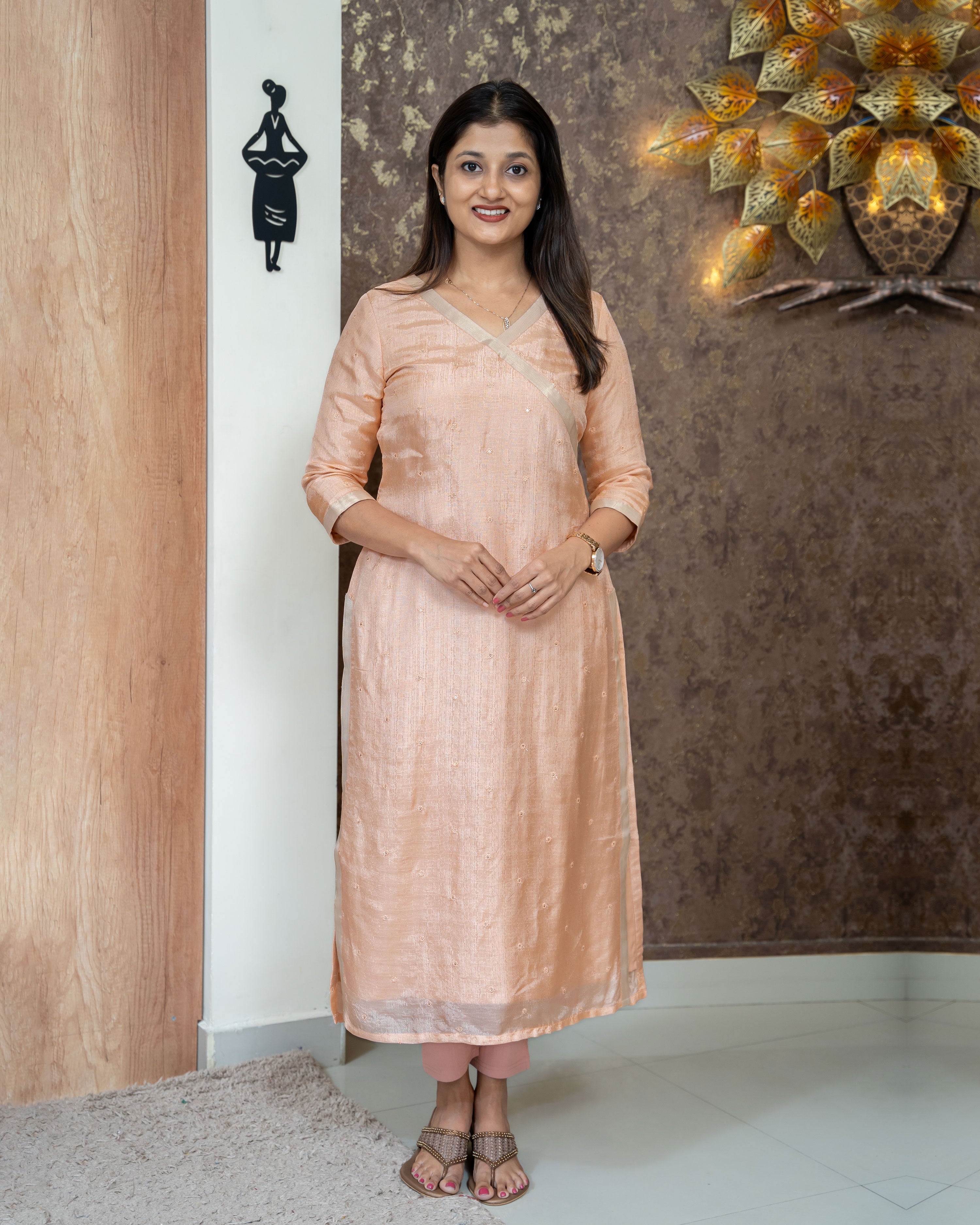 Load image into Gallery viewer, Linen Silk Designer Kurti(Pre-Order)-3982