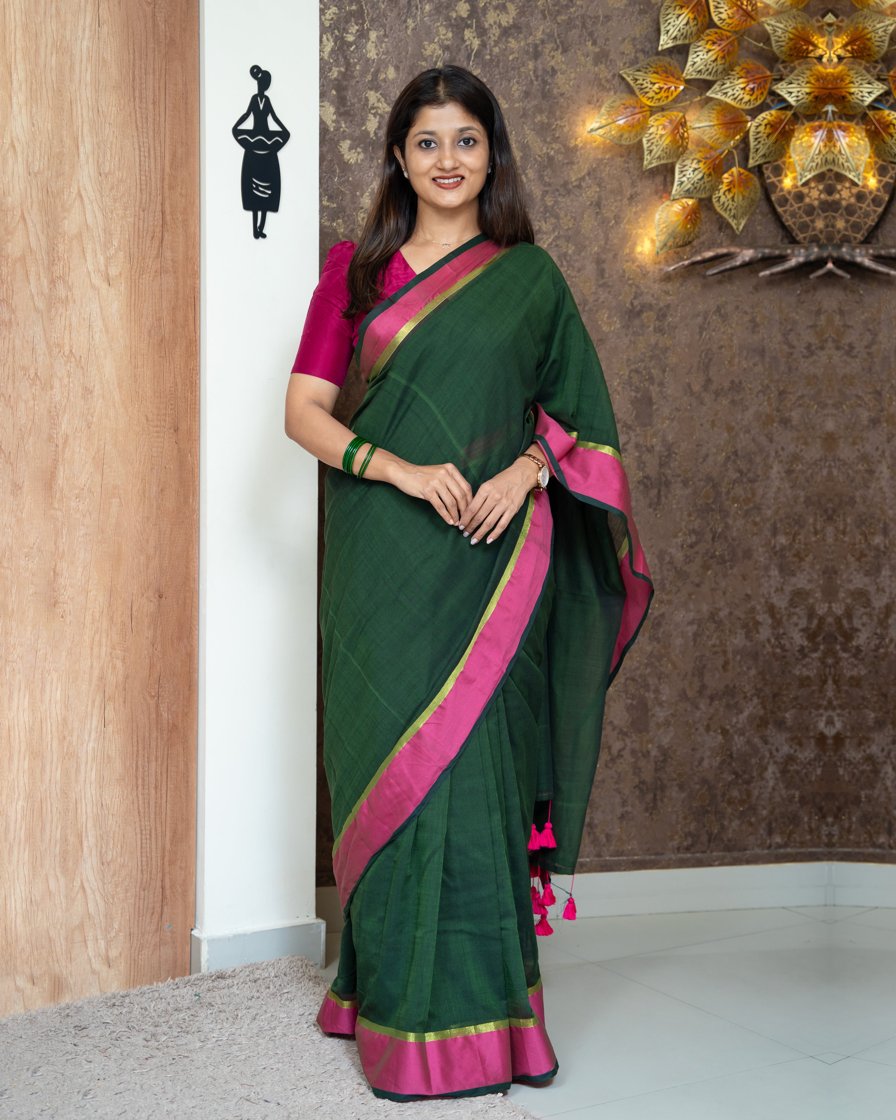 Load image into Gallery viewer, Mul Cotton Saree(Pre-Order)-3917