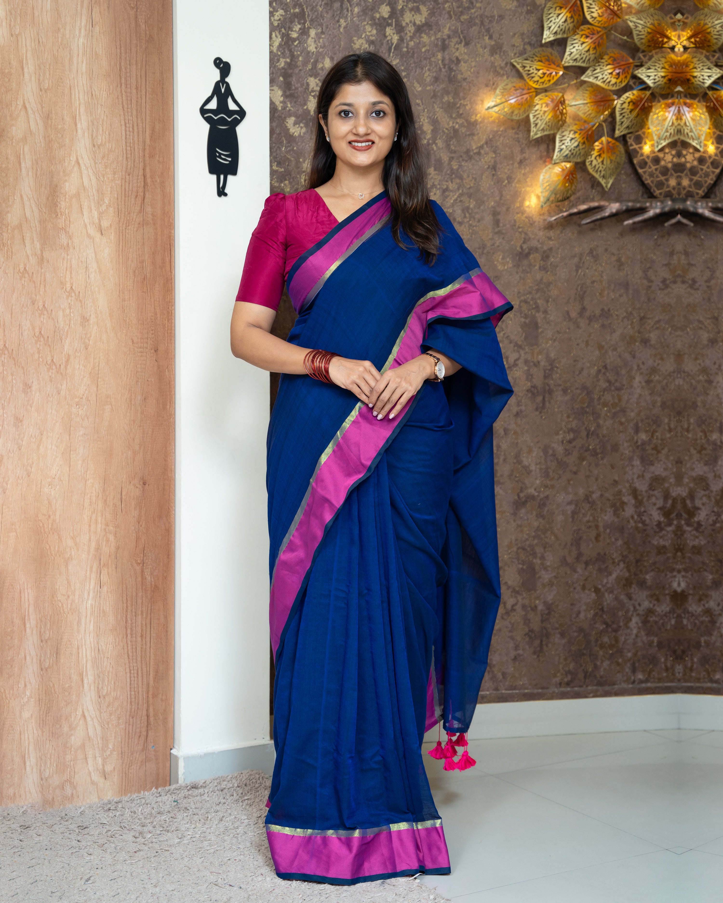 Load image into Gallery viewer, Mul Cotton Saree(Pre-Order)-3917