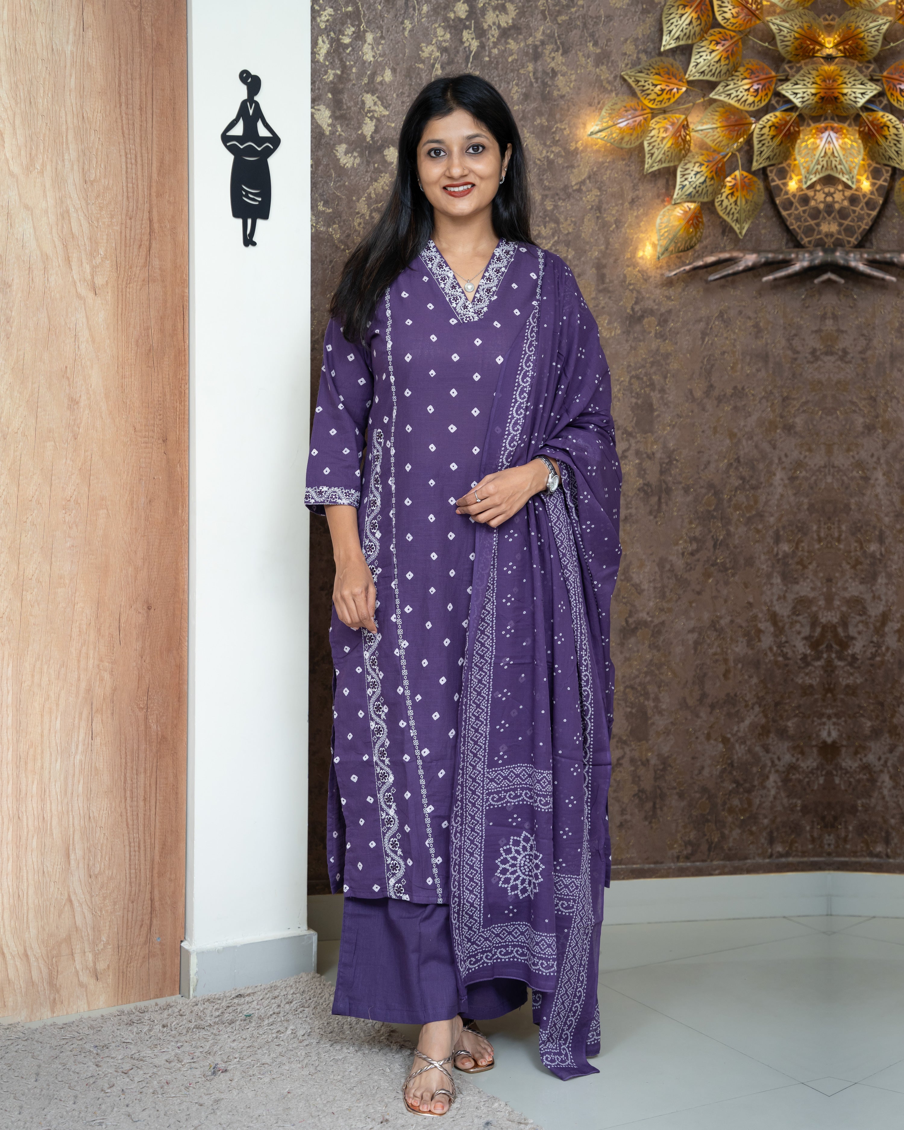 Load image into Gallery viewer, Cotton Kurti Set-4061