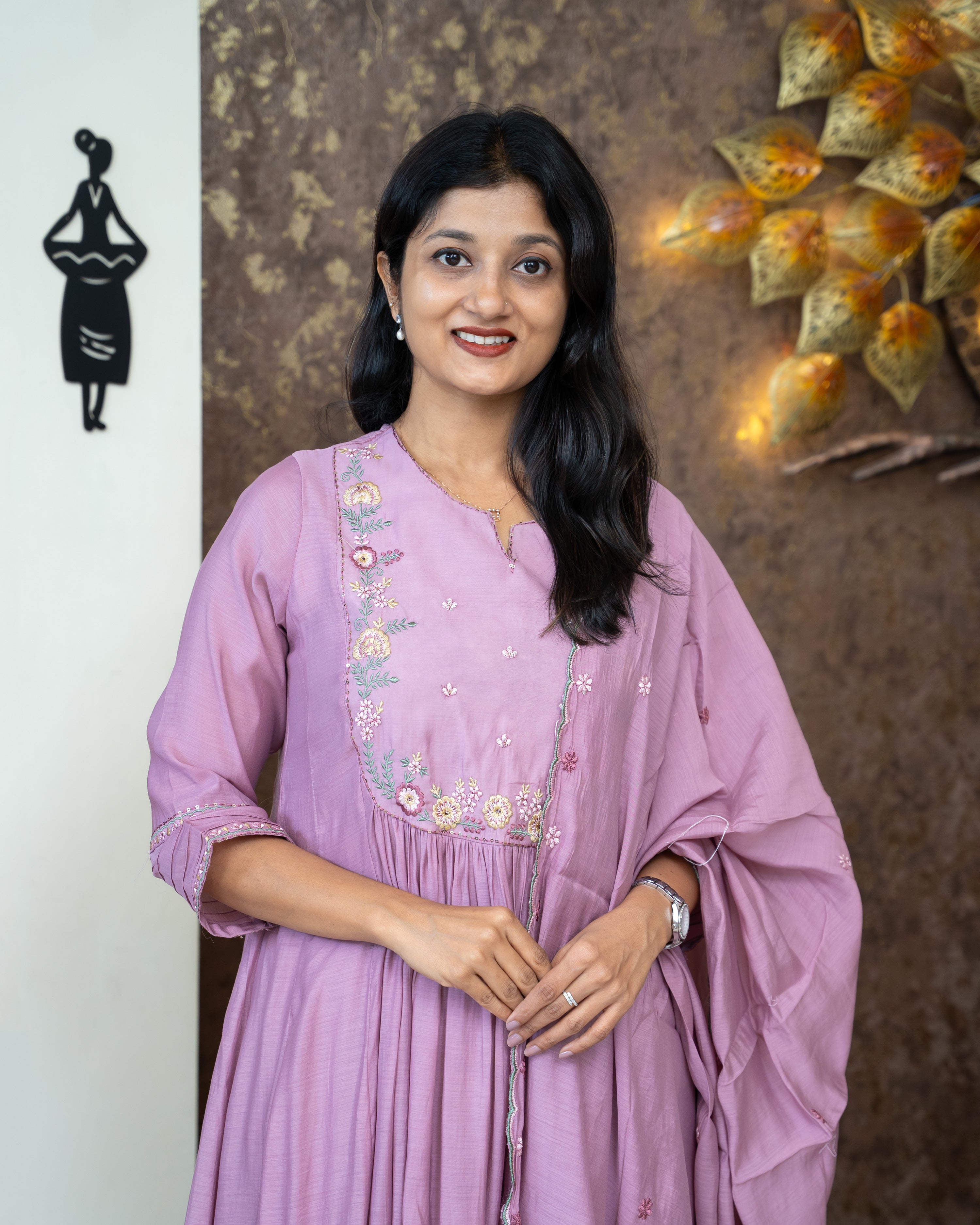 Load image into Gallery viewer, Mul Chanderi Suit-4065