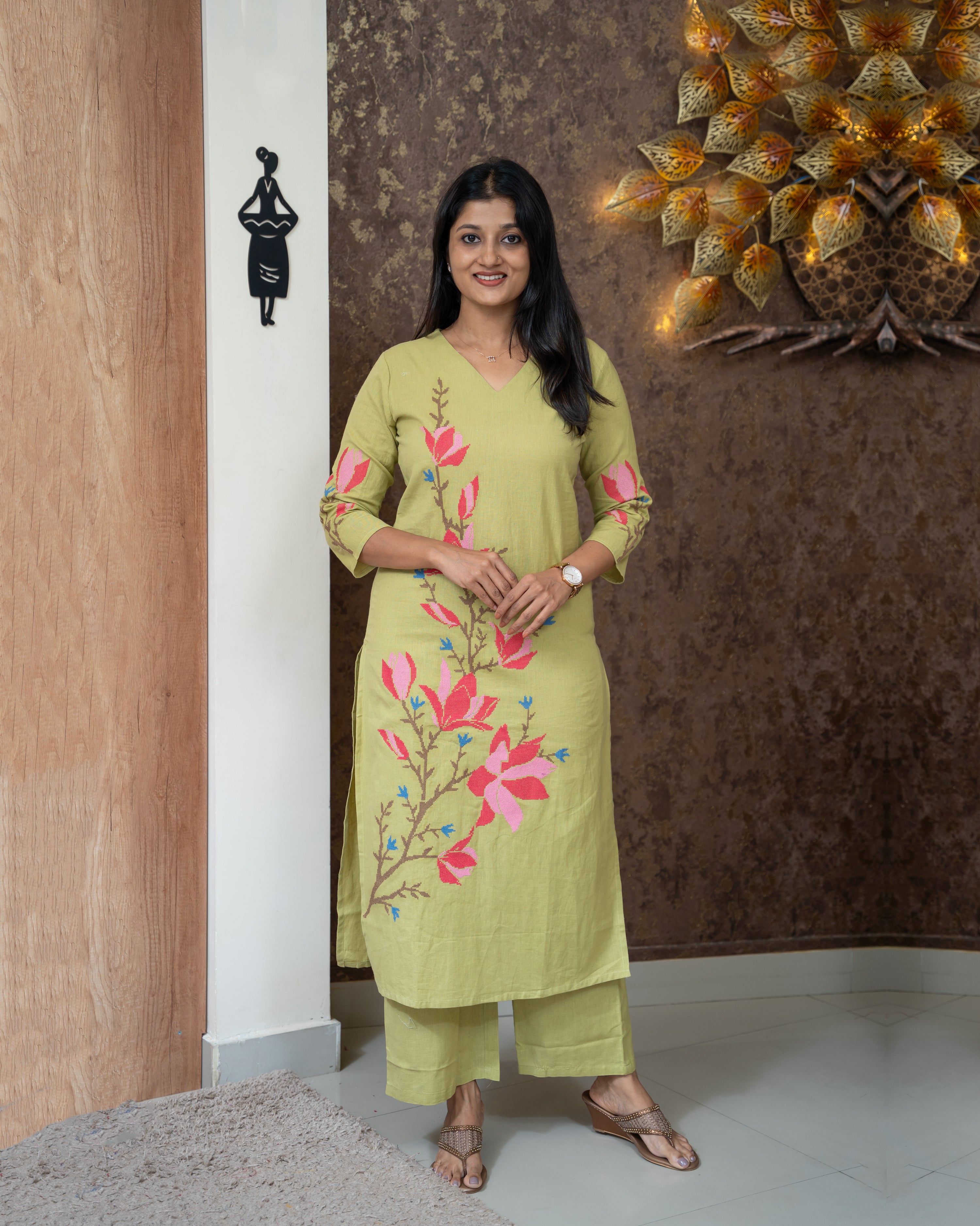 Load image into Gallery viewer, Pure Cotton Co-Ord Set-4186