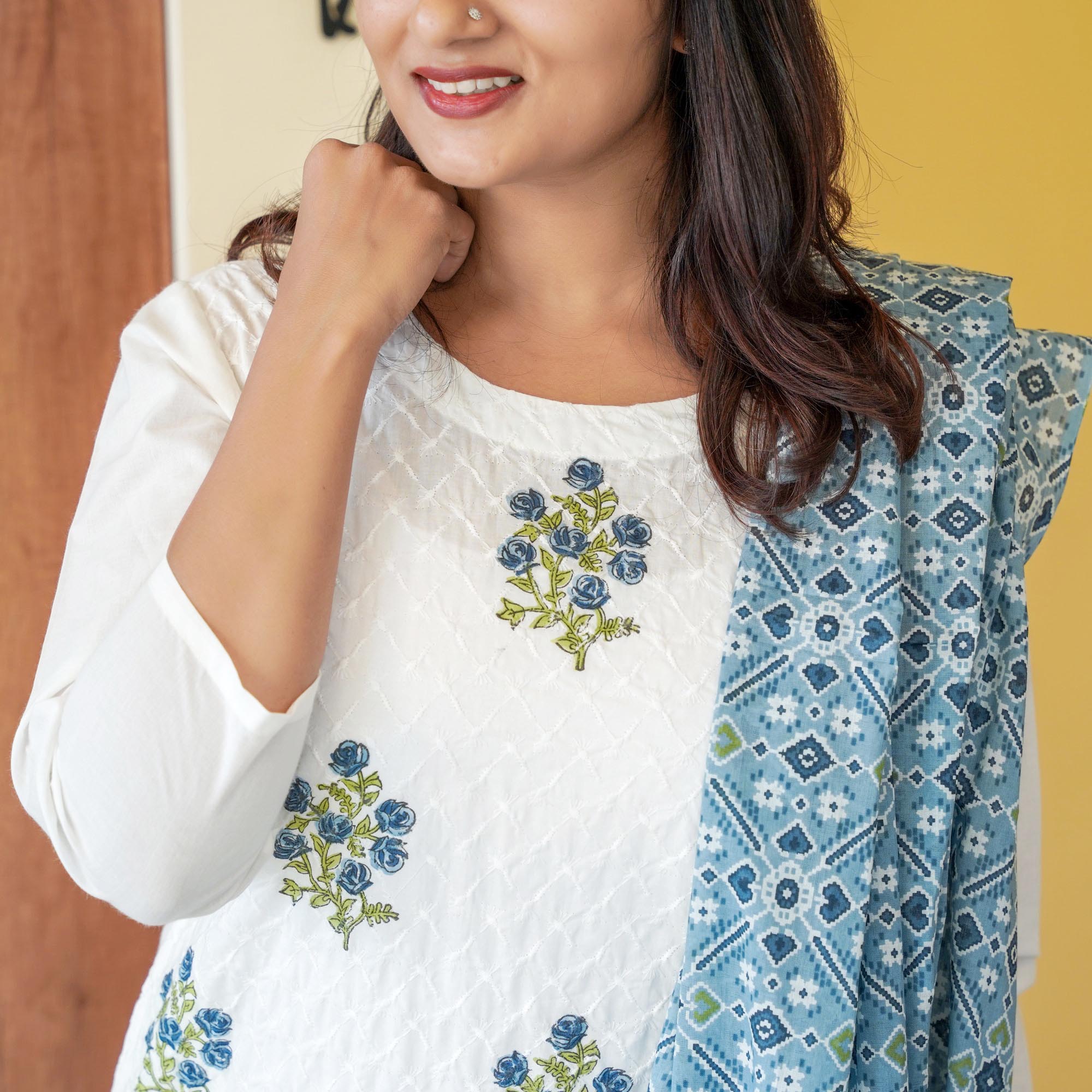 Load image into Gallery viewer, Pure Cotton Kurti Set- 4290