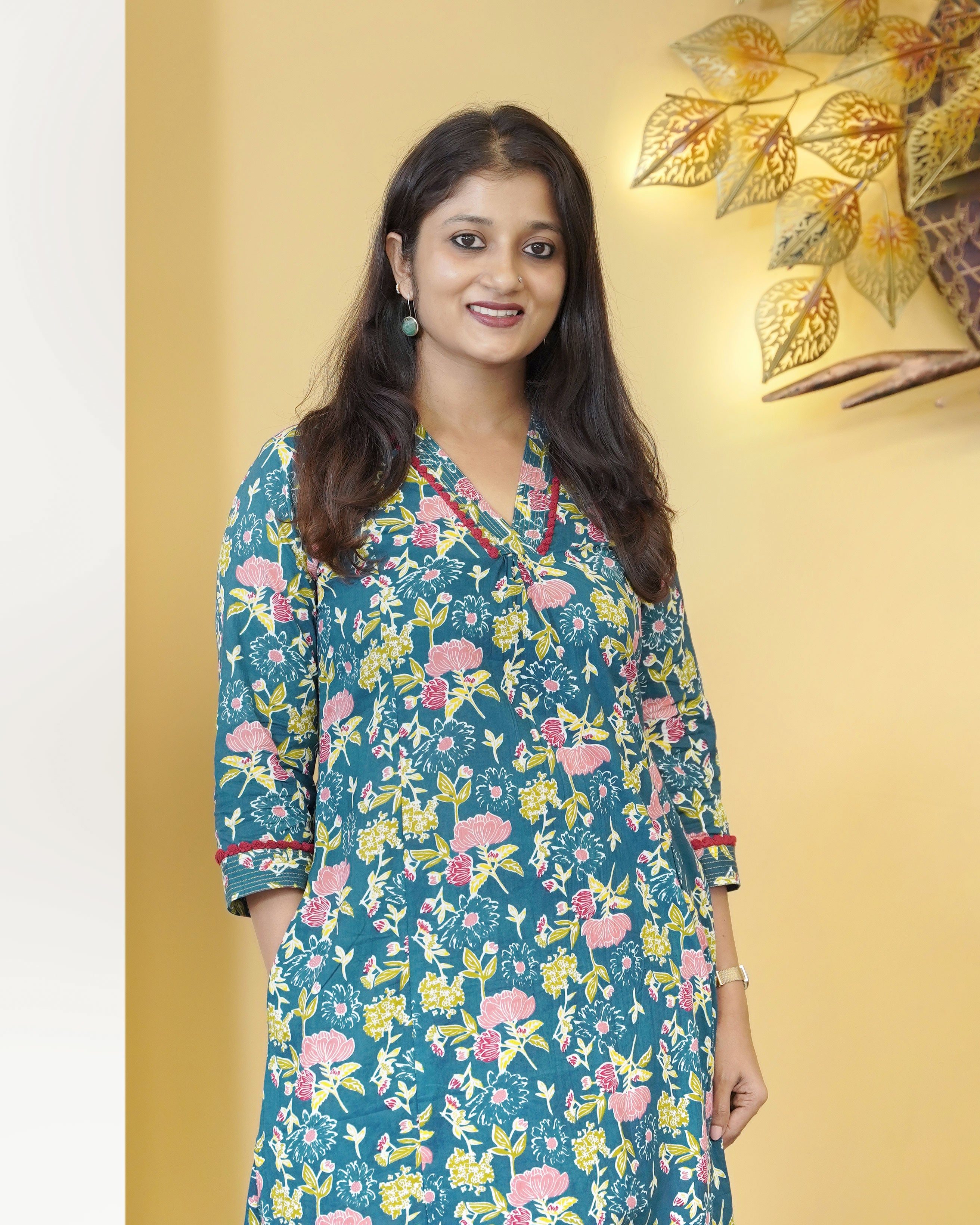 Load image into Gallery viewer, A-Line Printed Kurti - 4421