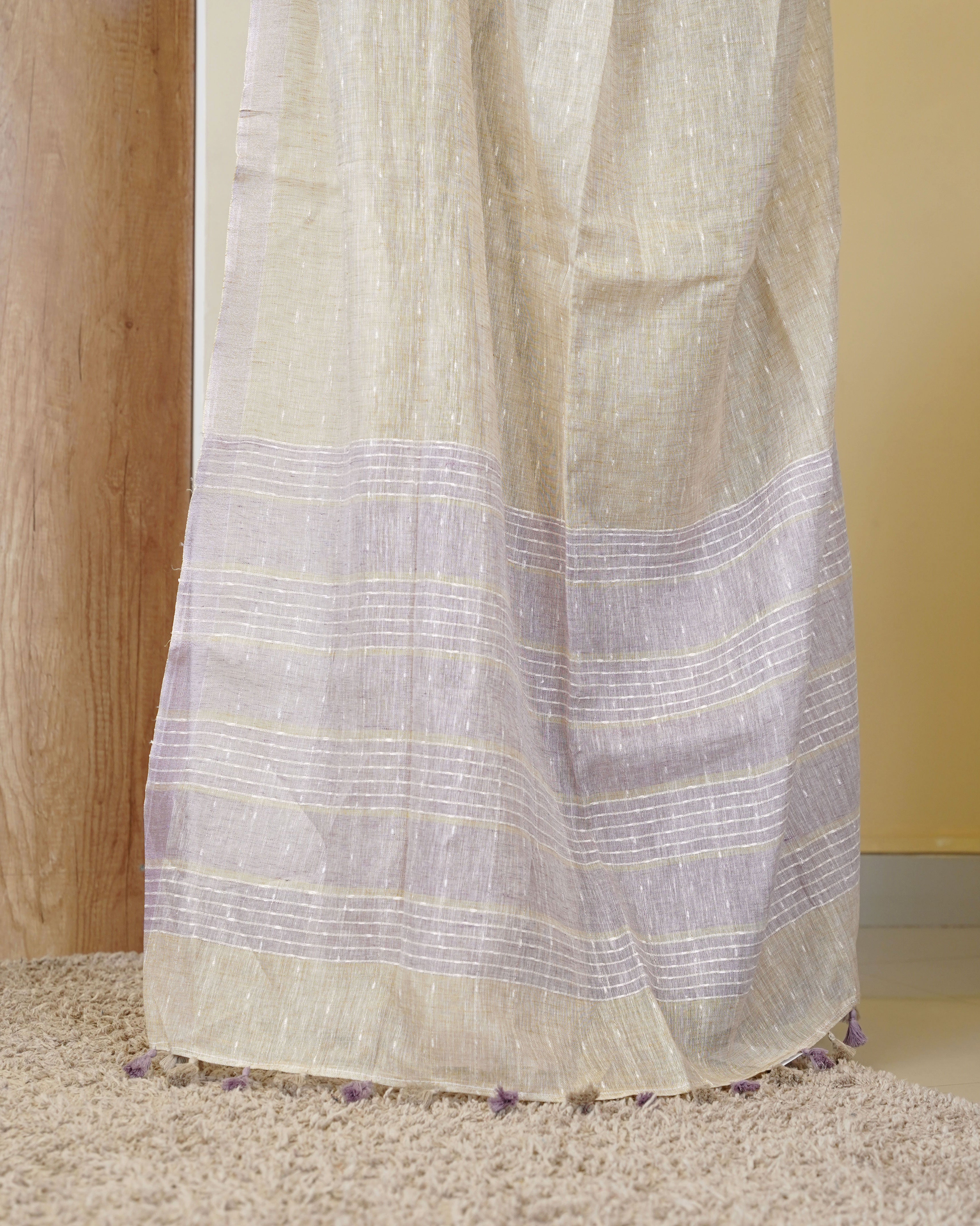 Load image into Gallery viewer, Pure Linen Saree(Pre- Order)-5156