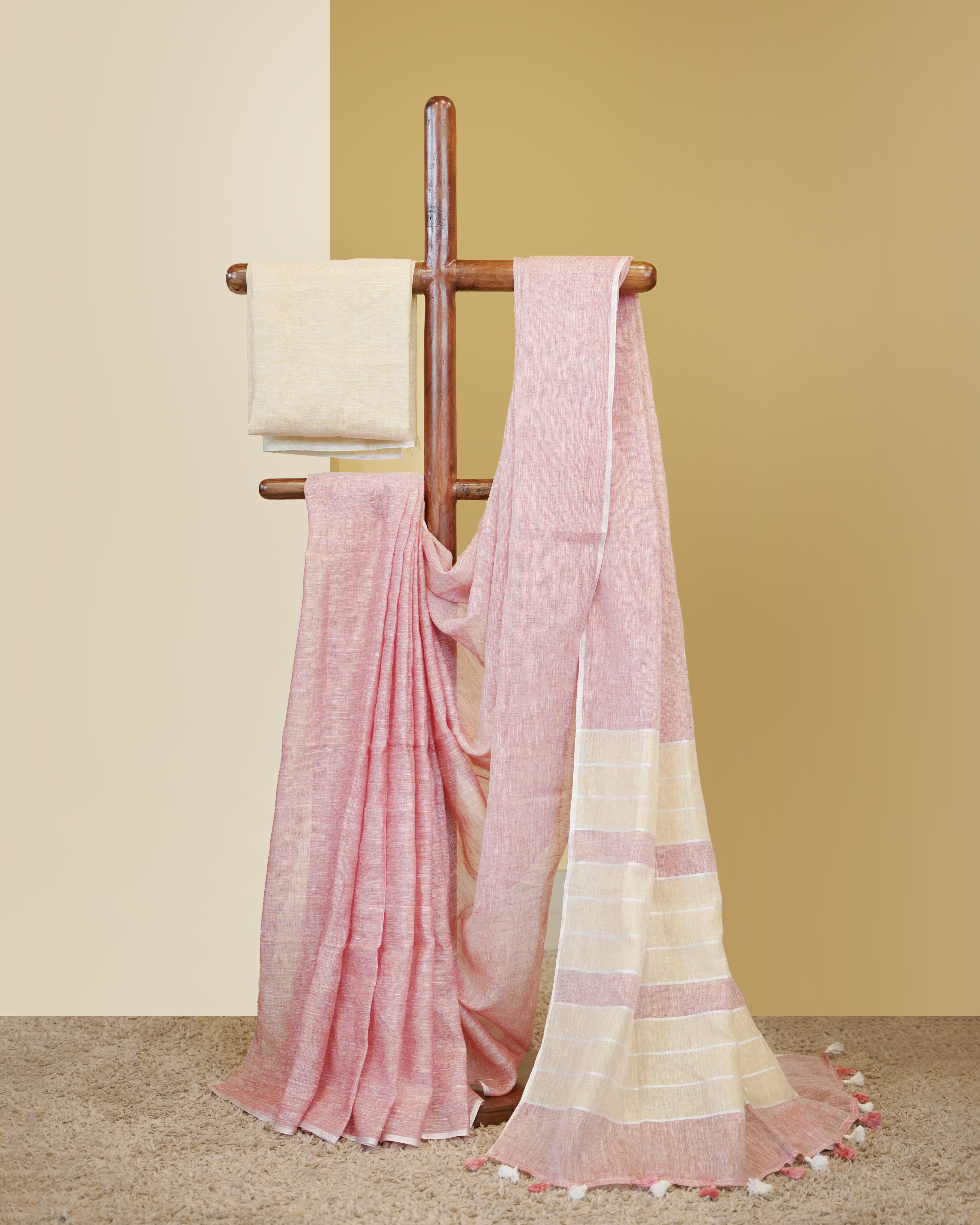 Load image into Gallery viewer, Pure Linen Saree(Pre-Order)-5156