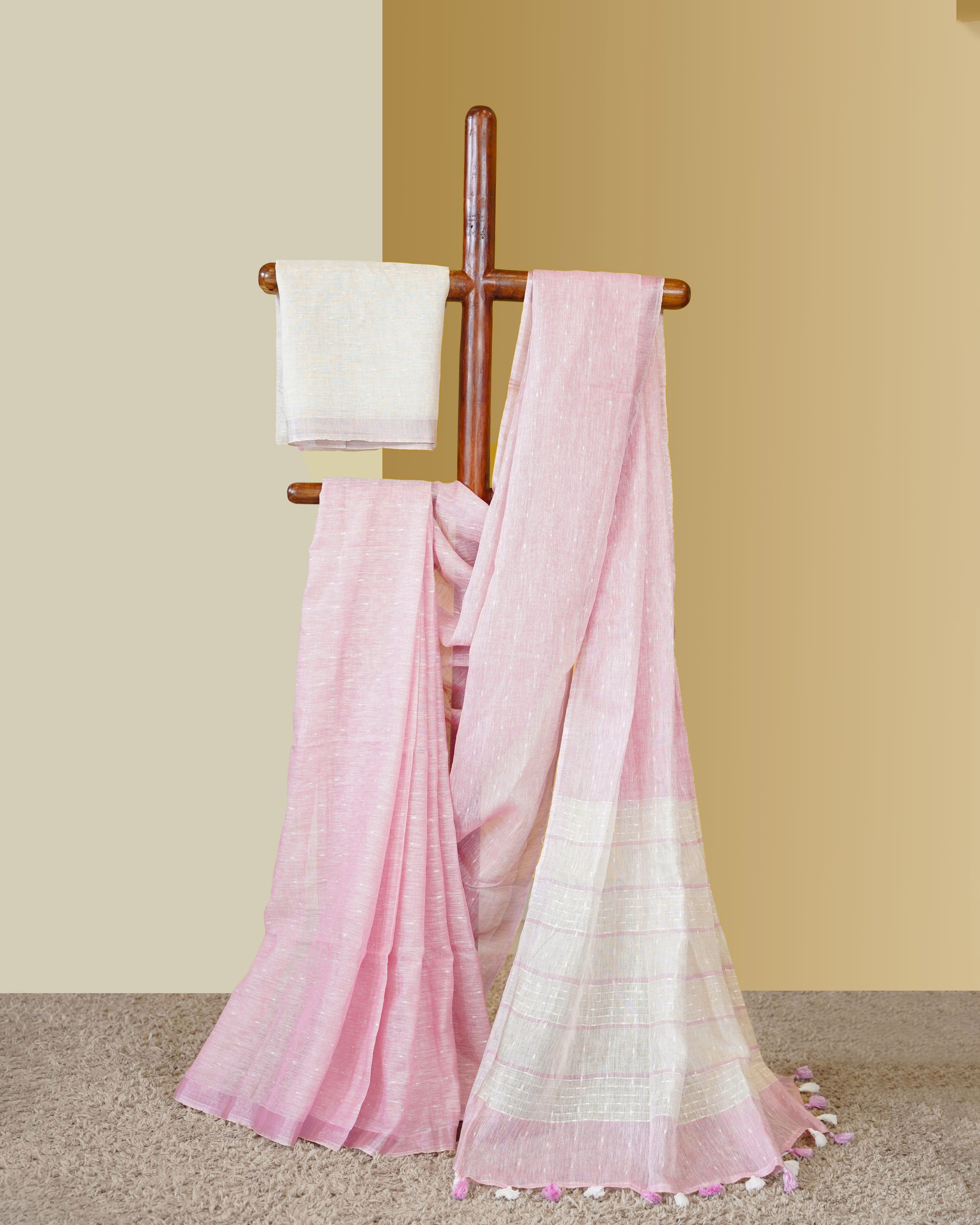 Load image into Gallery viewer, Pure Linen Saree(Pre- Order)-5156
