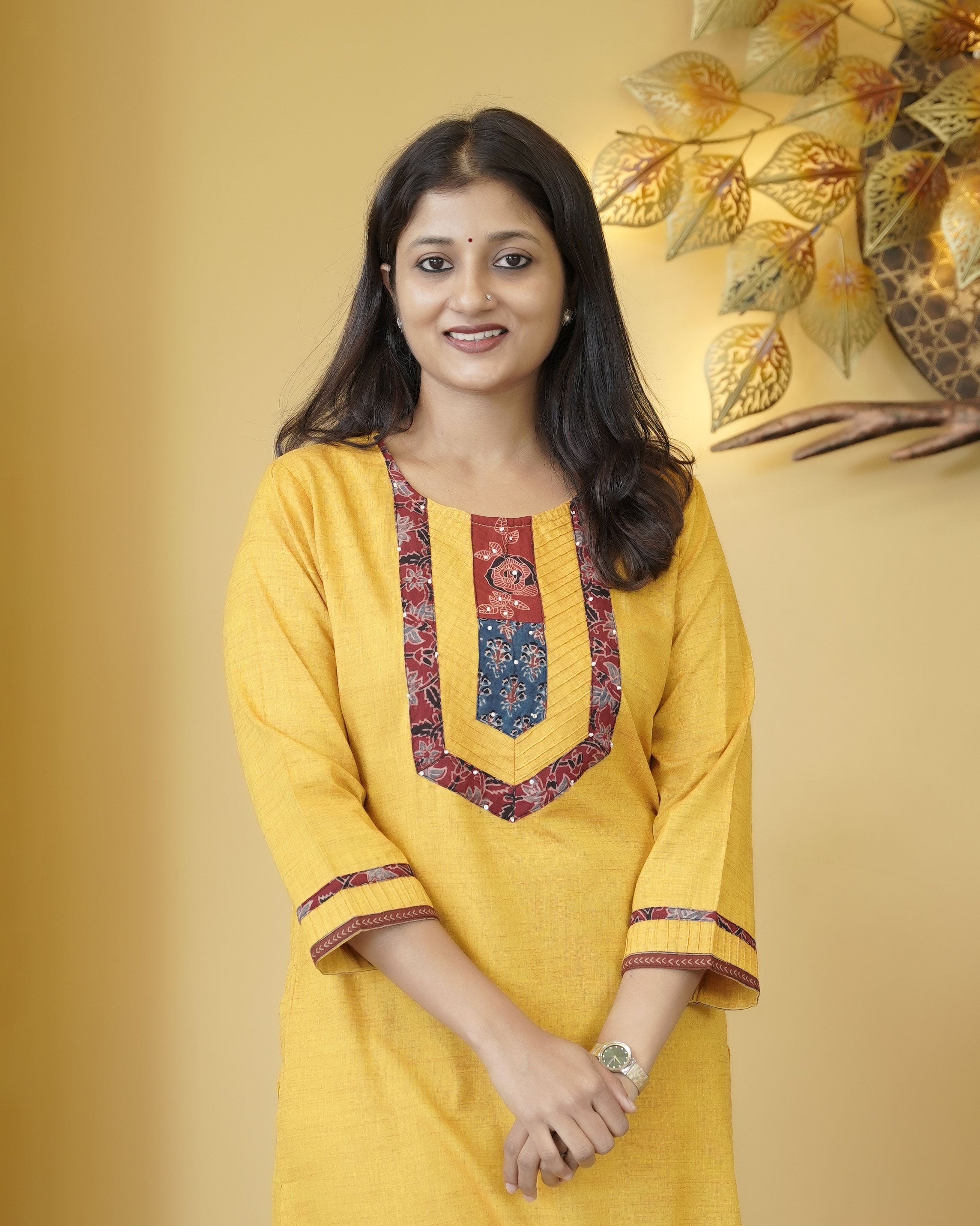 Load image into Gallery viewer, Cotton Slitted Kurti-4908