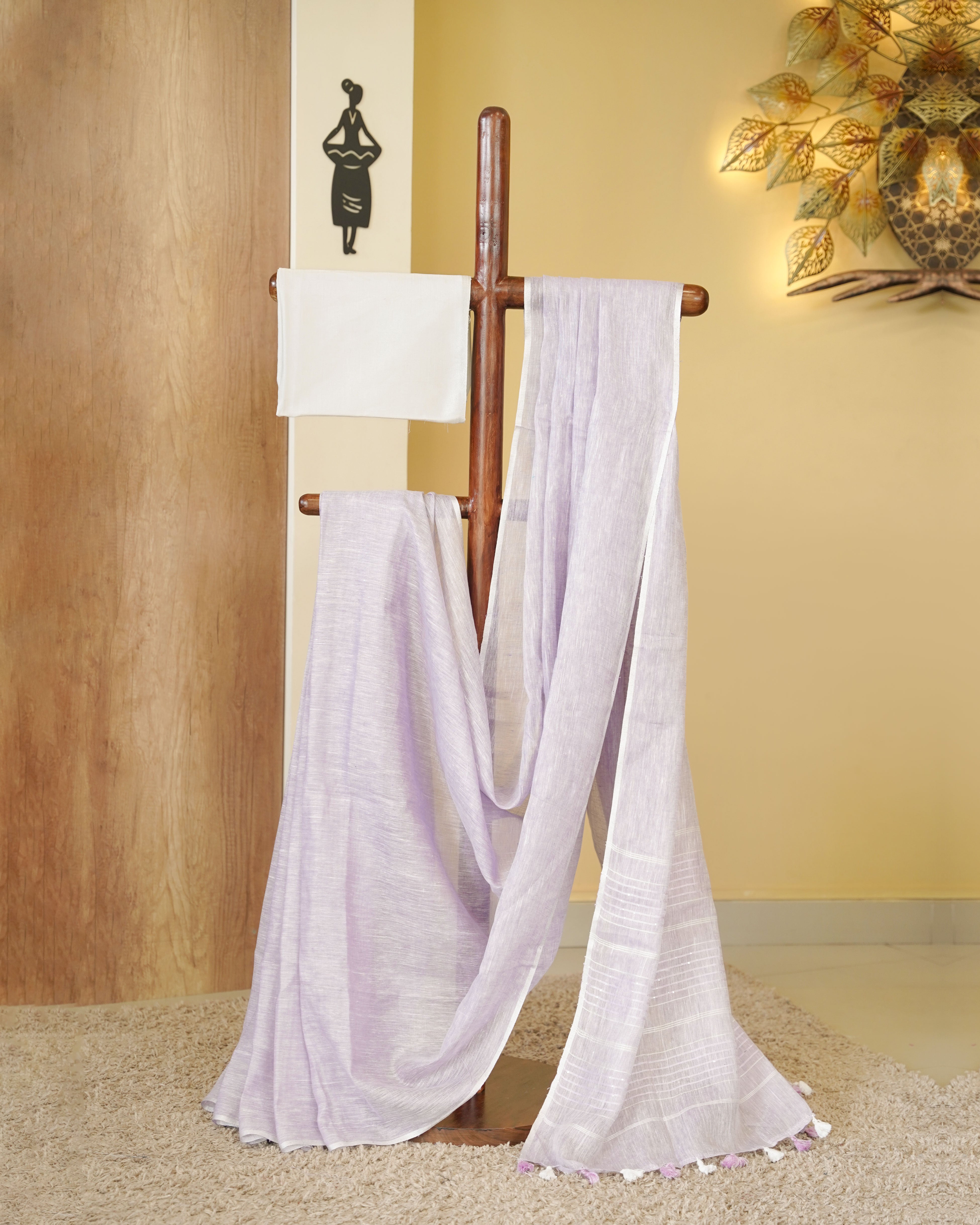 Load image into Gallery viewer, Pure Linen Saree(Pre-Order)-5156