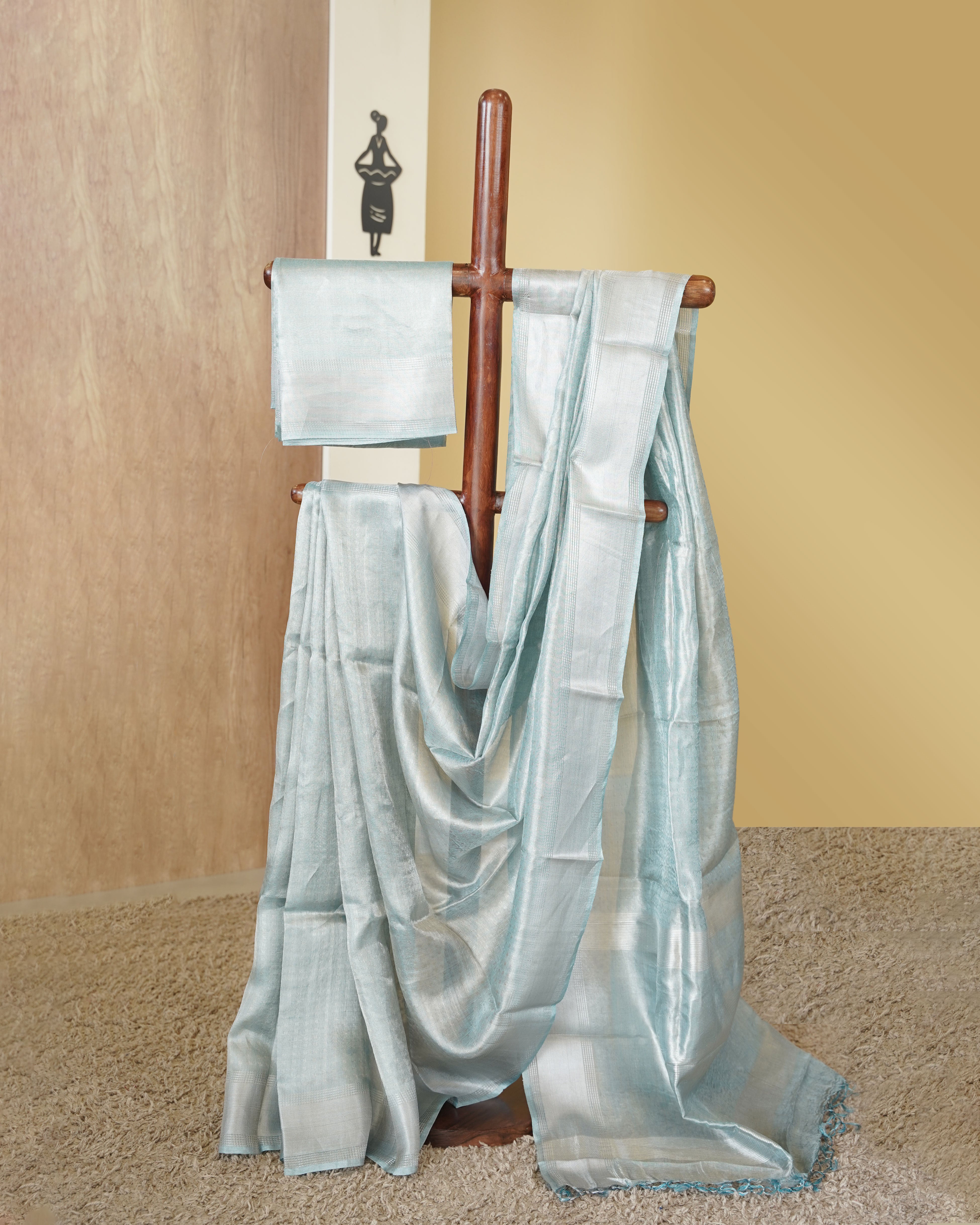 Load image into Gallery viewer, Pure Tissue Silk Saree-4822