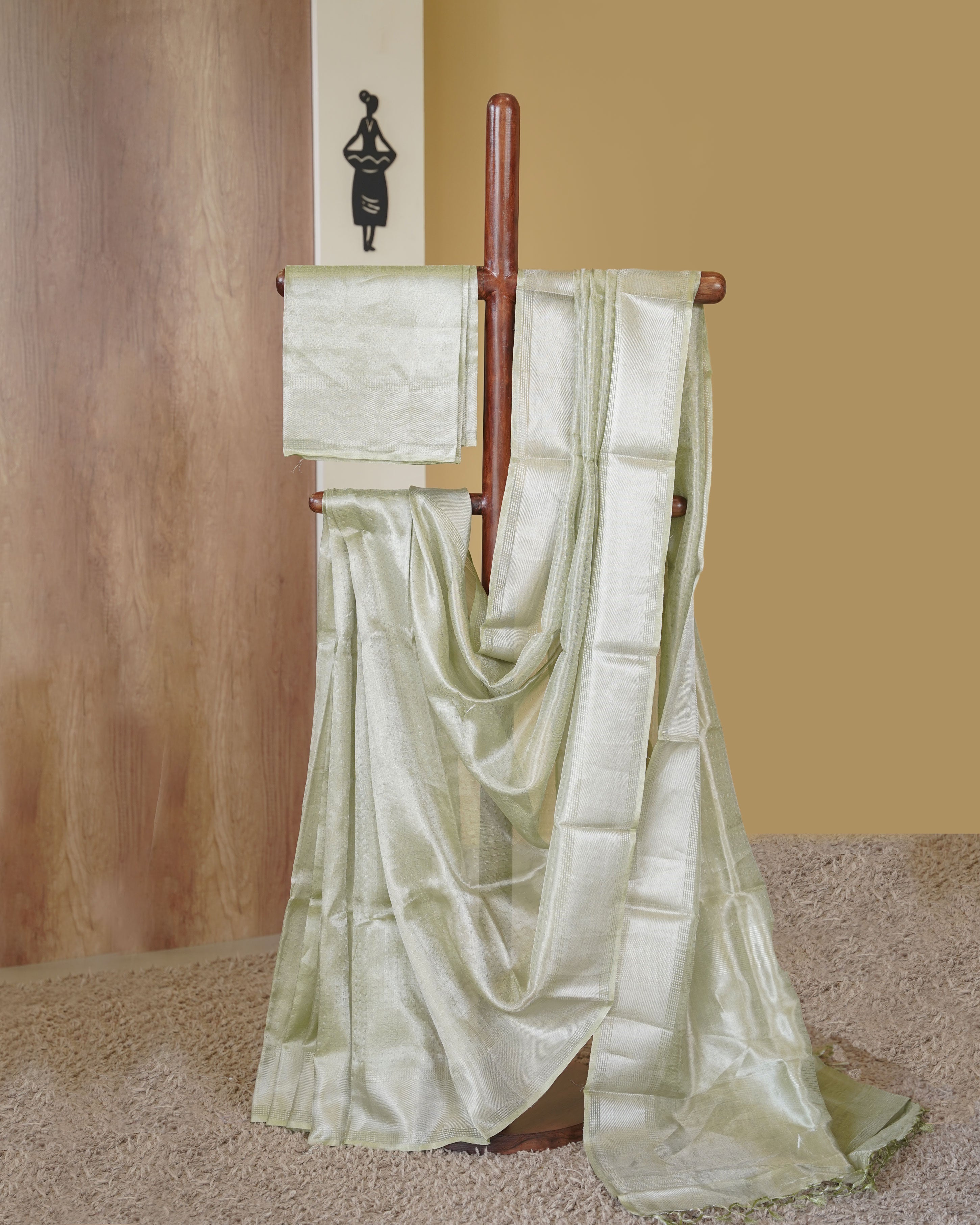 Load image into Gallery viewer, Pure Tissue Silk Saree-4822