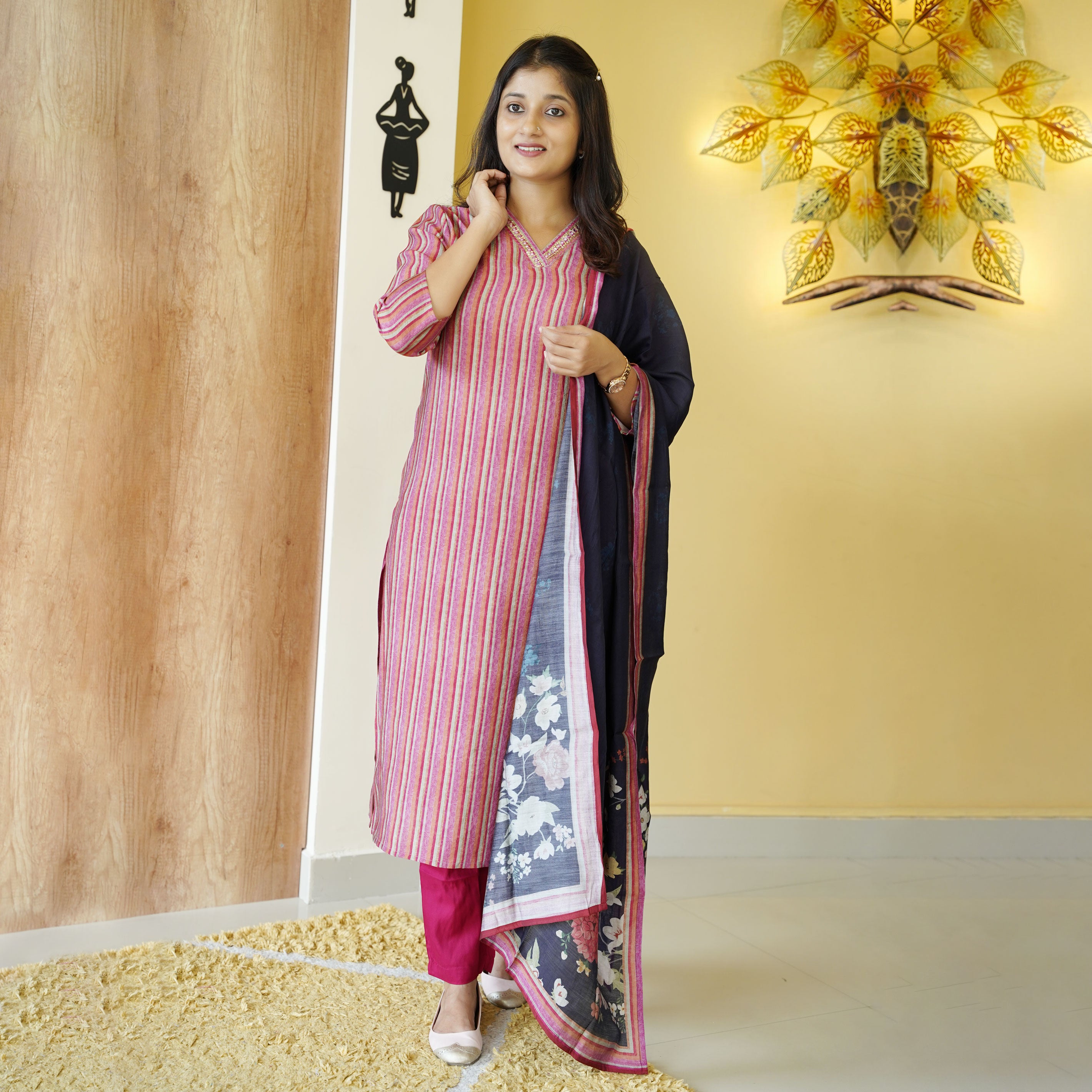 Load image into Gallery viewer, Muslin Silk Kurti Set