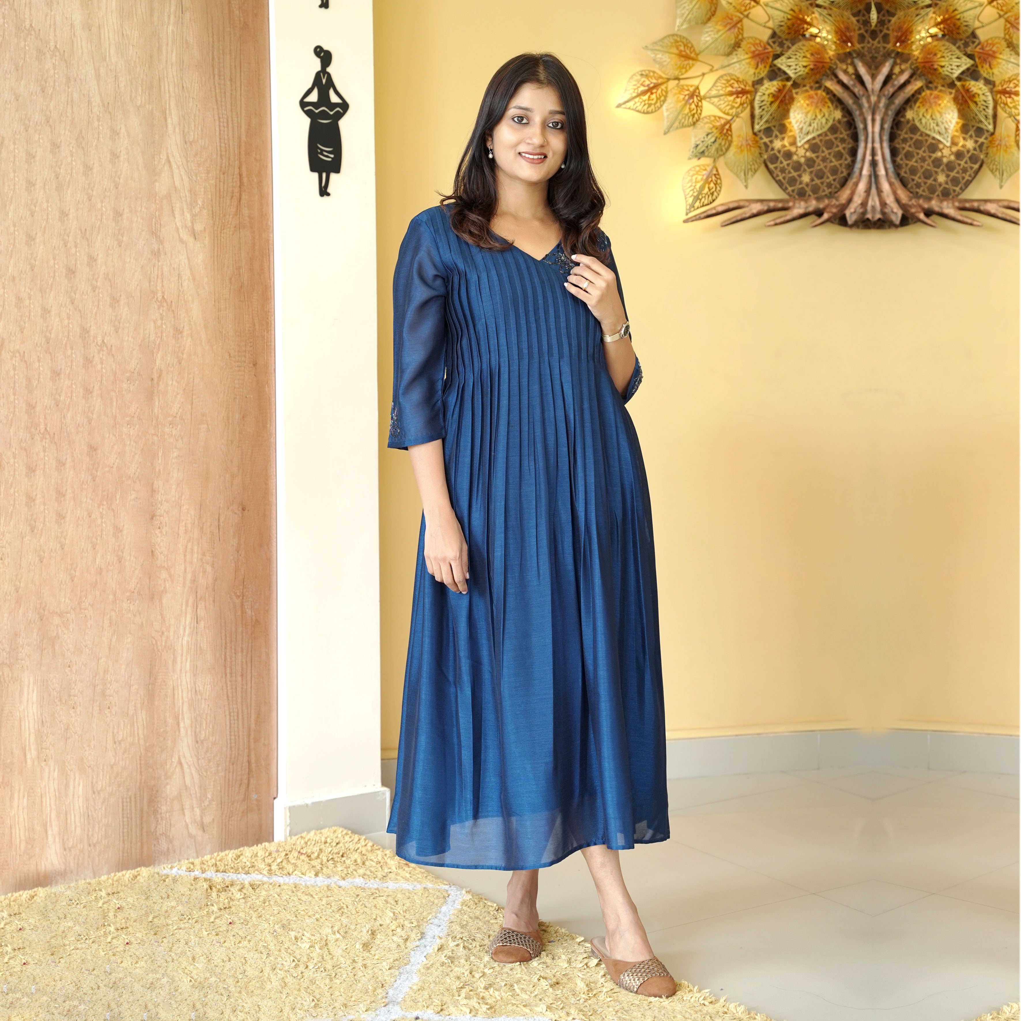 Load image into Gallery viewer, vijithra silk designer kurti (PRE-ORDER) - 4436