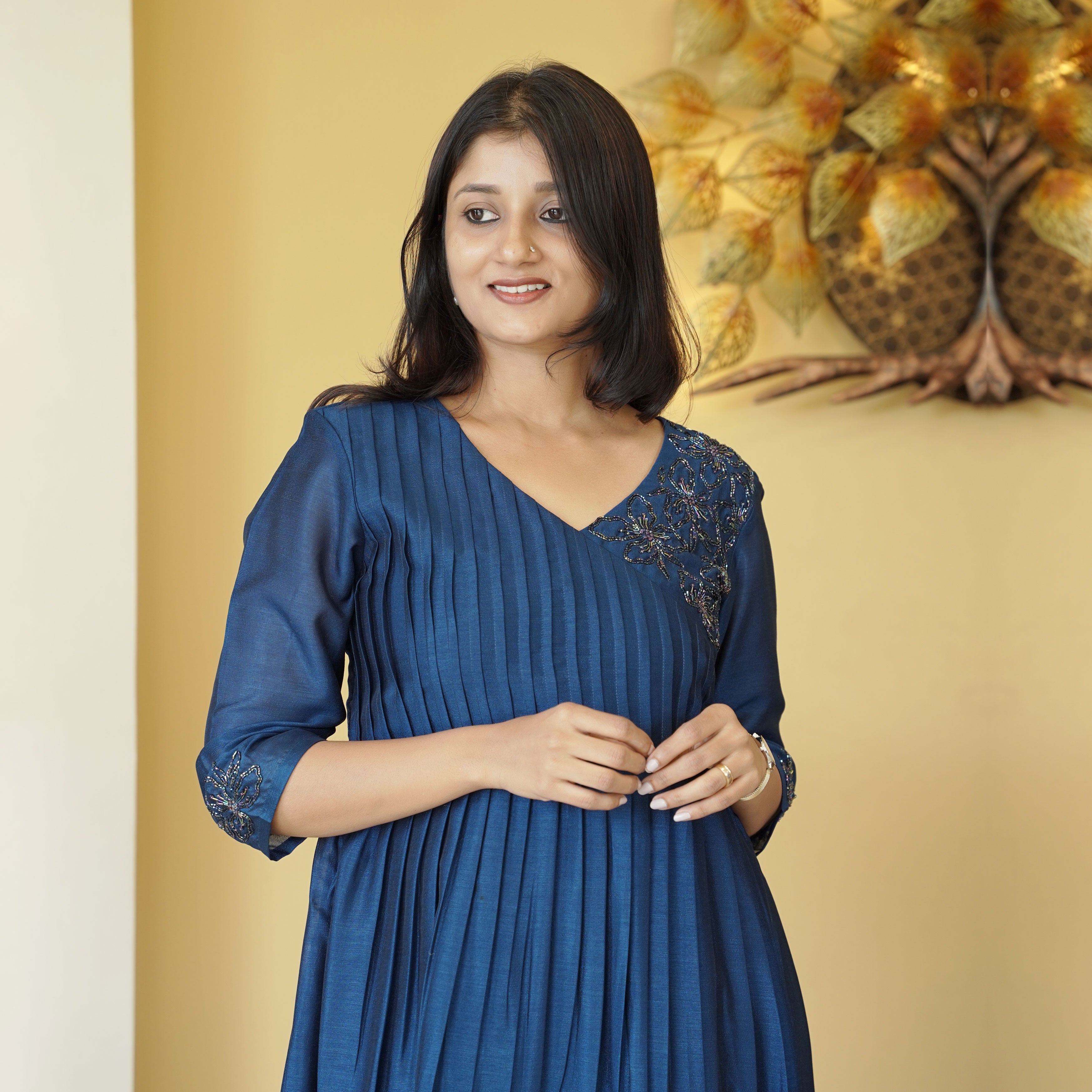 Load image into Gallery viewer, vijithra silk designer kurti (PRE-ORDER) - 4436