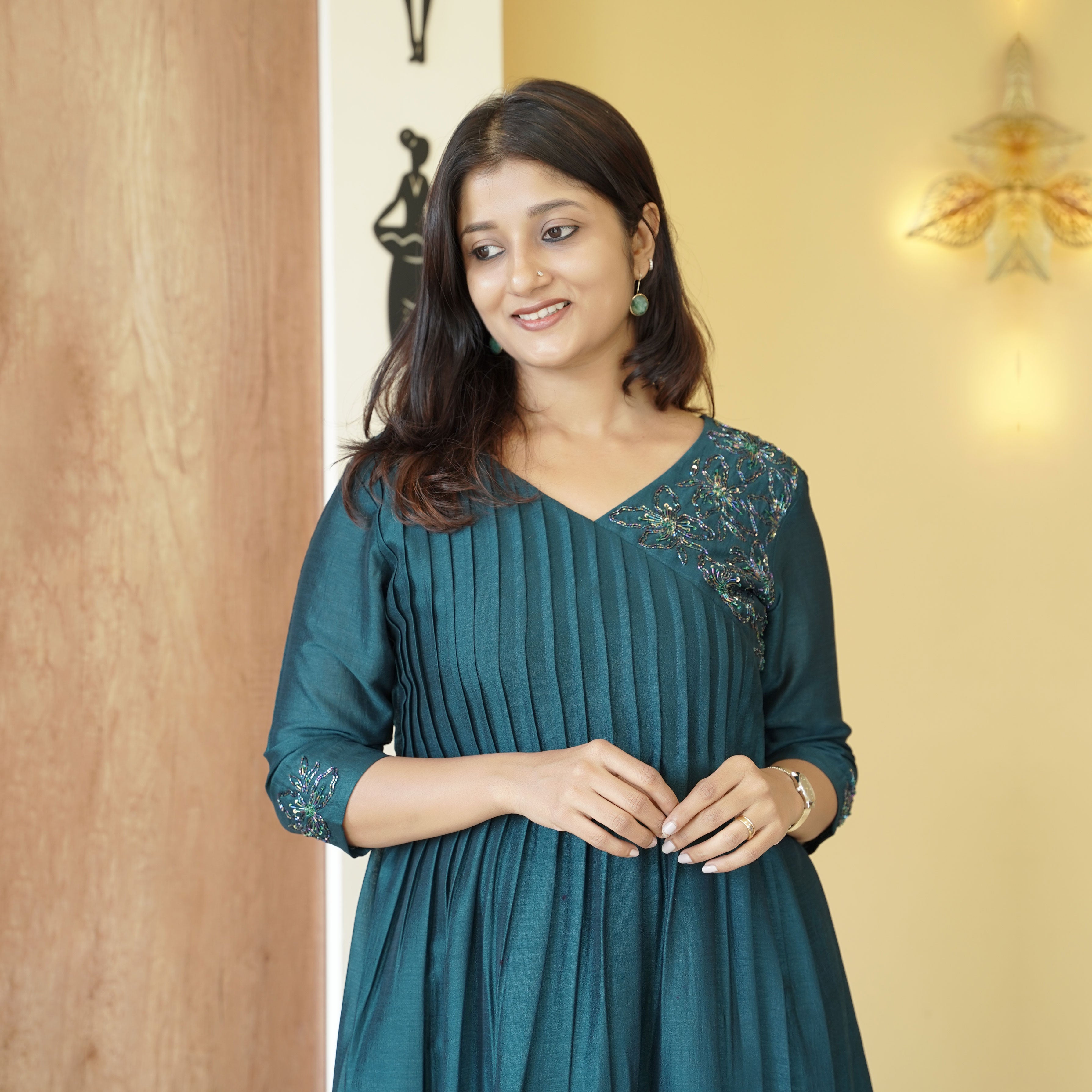 Load image into Gallery viewer, vijithra silk designer kurti (PRE-ORDER) - 4436