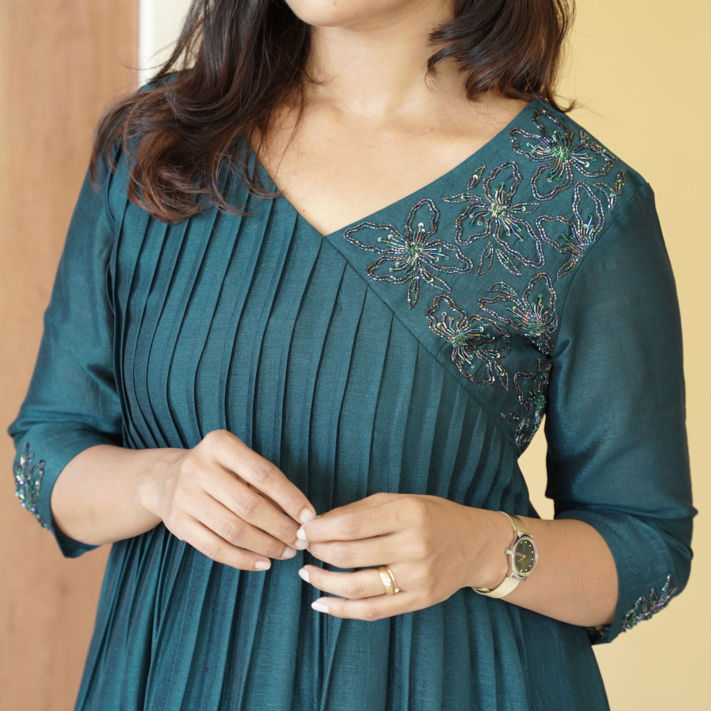 Load image into Gallery viewer, vijithra silk designer kurti (PRE-ORDER) - 4436