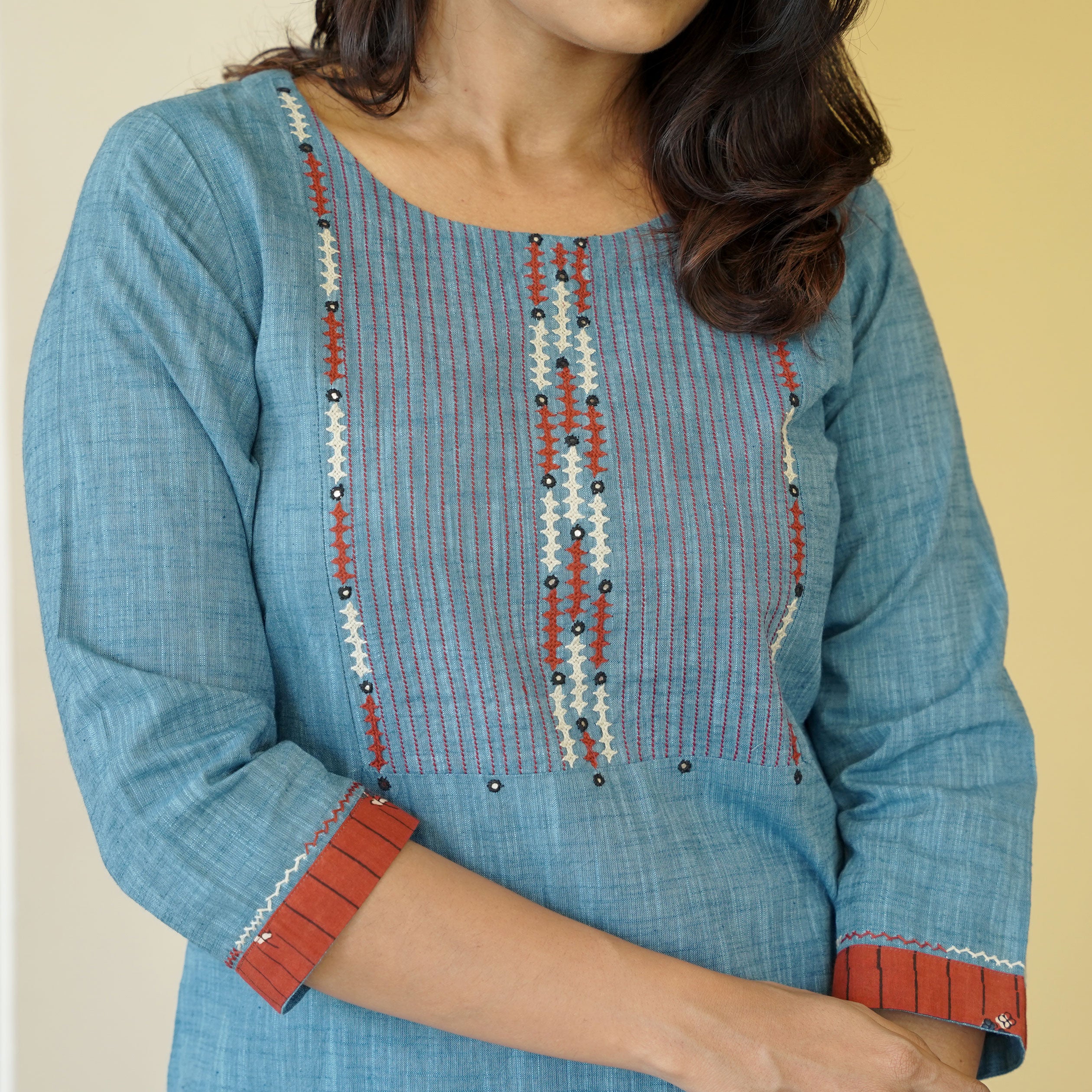 Load image into Gallery viewer, pure cotton kurti-4410