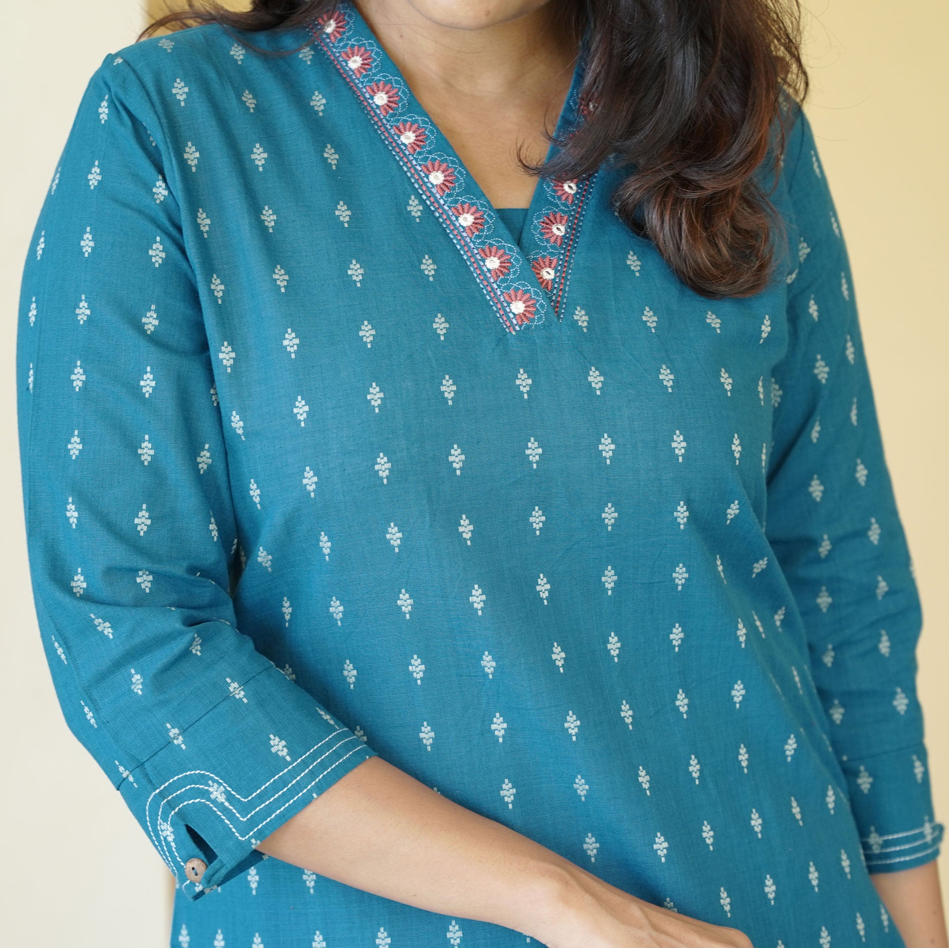 Load image into Gallery viewer, pure cotton kurti -4406