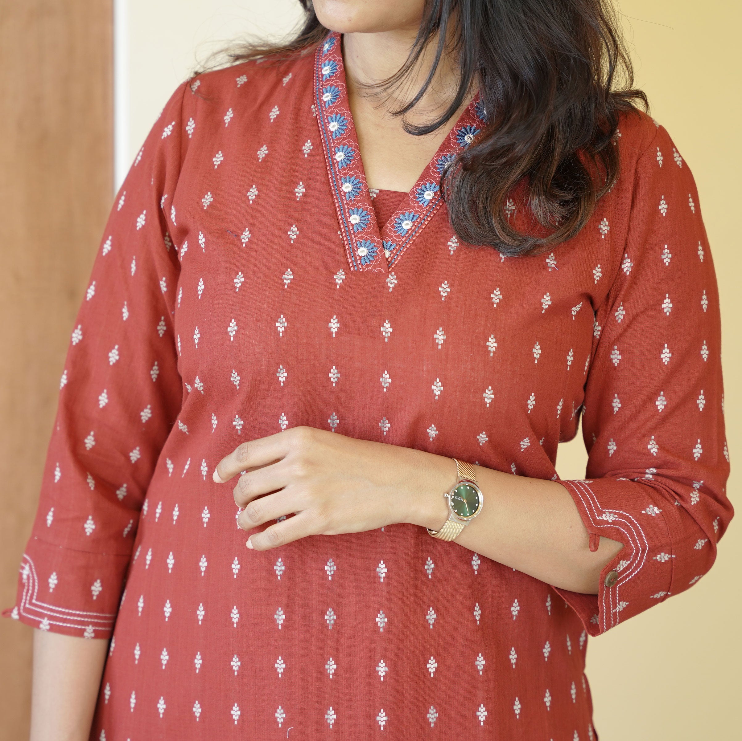 Load image into Gallery viewer, pure cotton kurti -4406