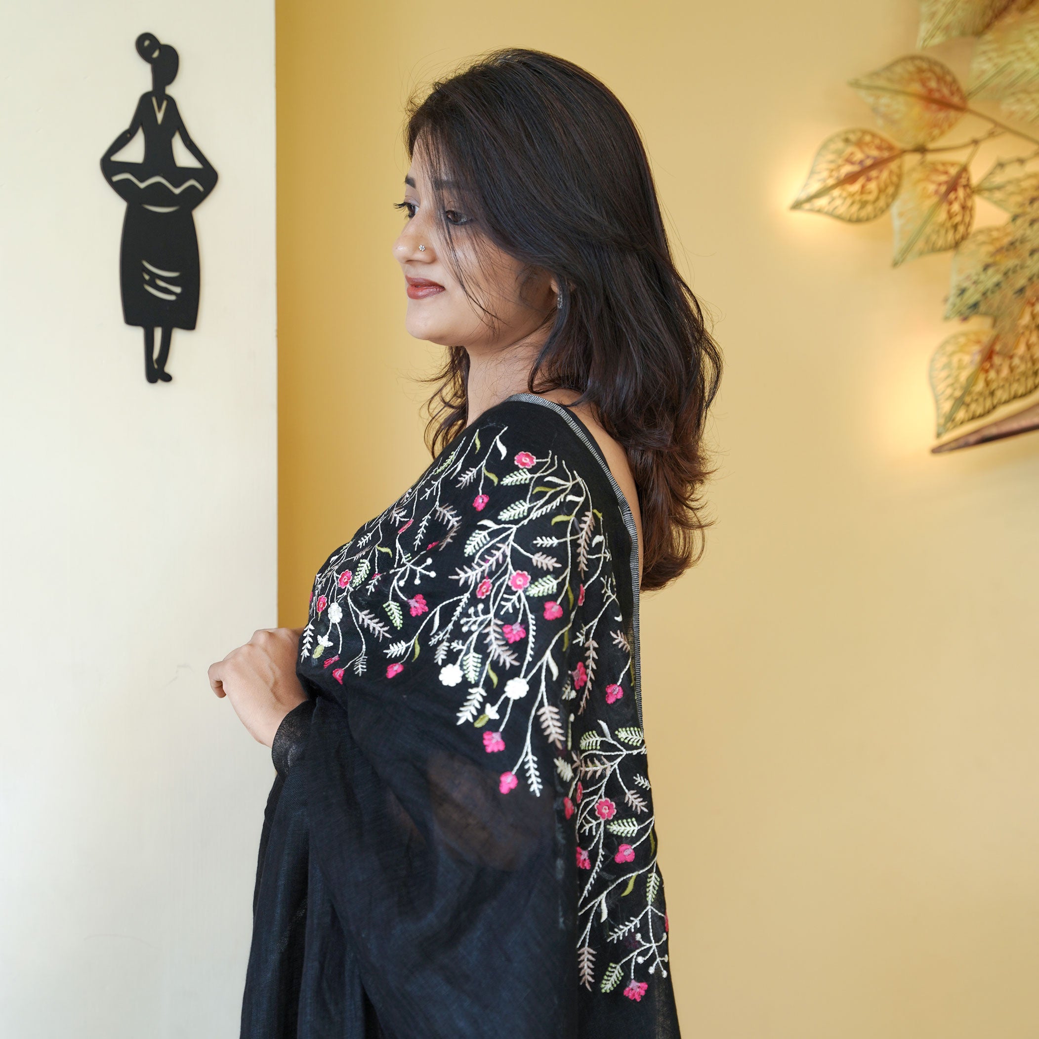 Load image into Gallery viewer, Pure Linen Saree-4437( PRE-ORDER)