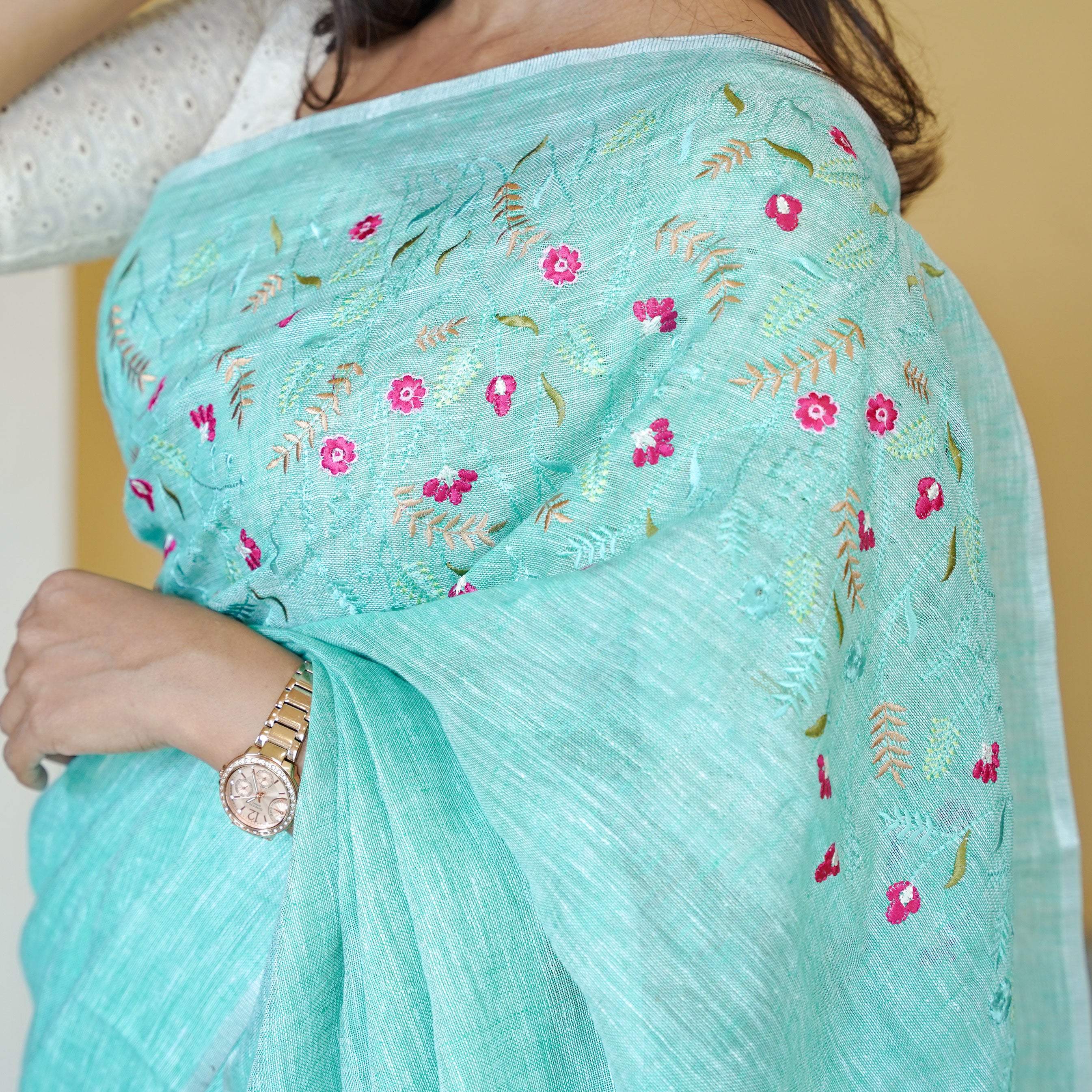 Load image into Gallery viewer, PURE LINEN SAREE-4437( PRE-ORDER)