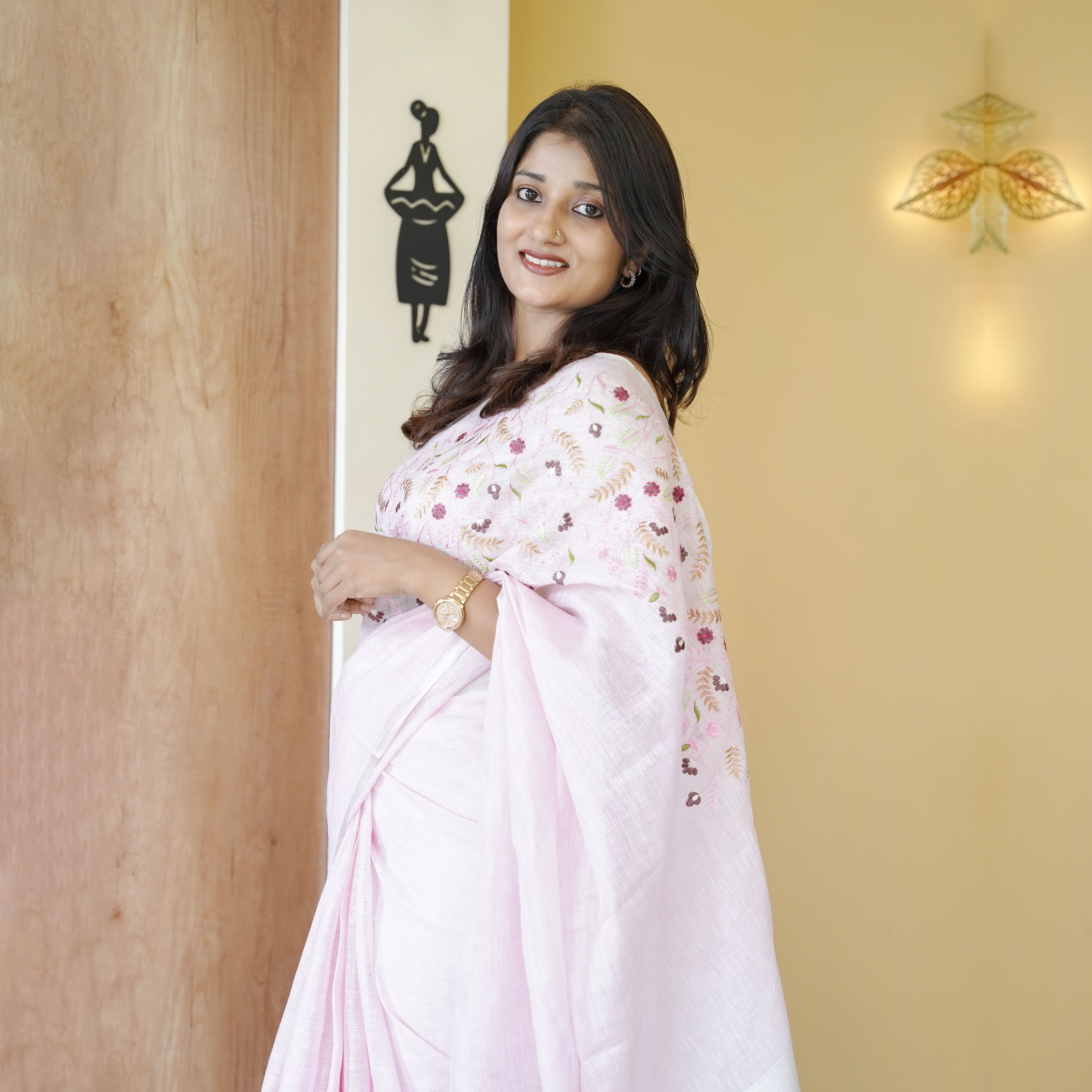 Load image into Gallery viewer, PURE LINEN SAREE-4437( PRE-ORDER)