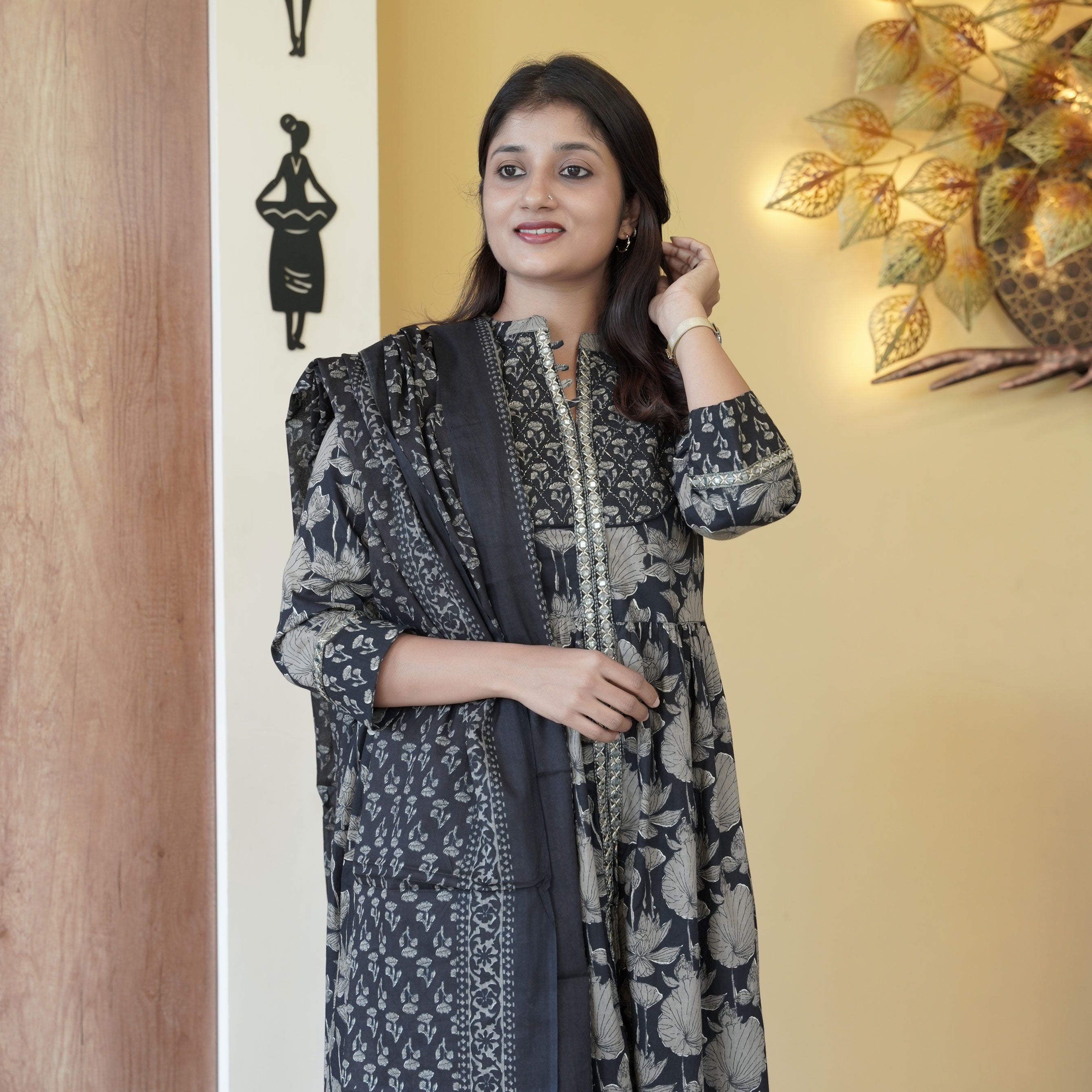 Load image into Gallery viewer, Pure Cotton Kurti Set - 4461