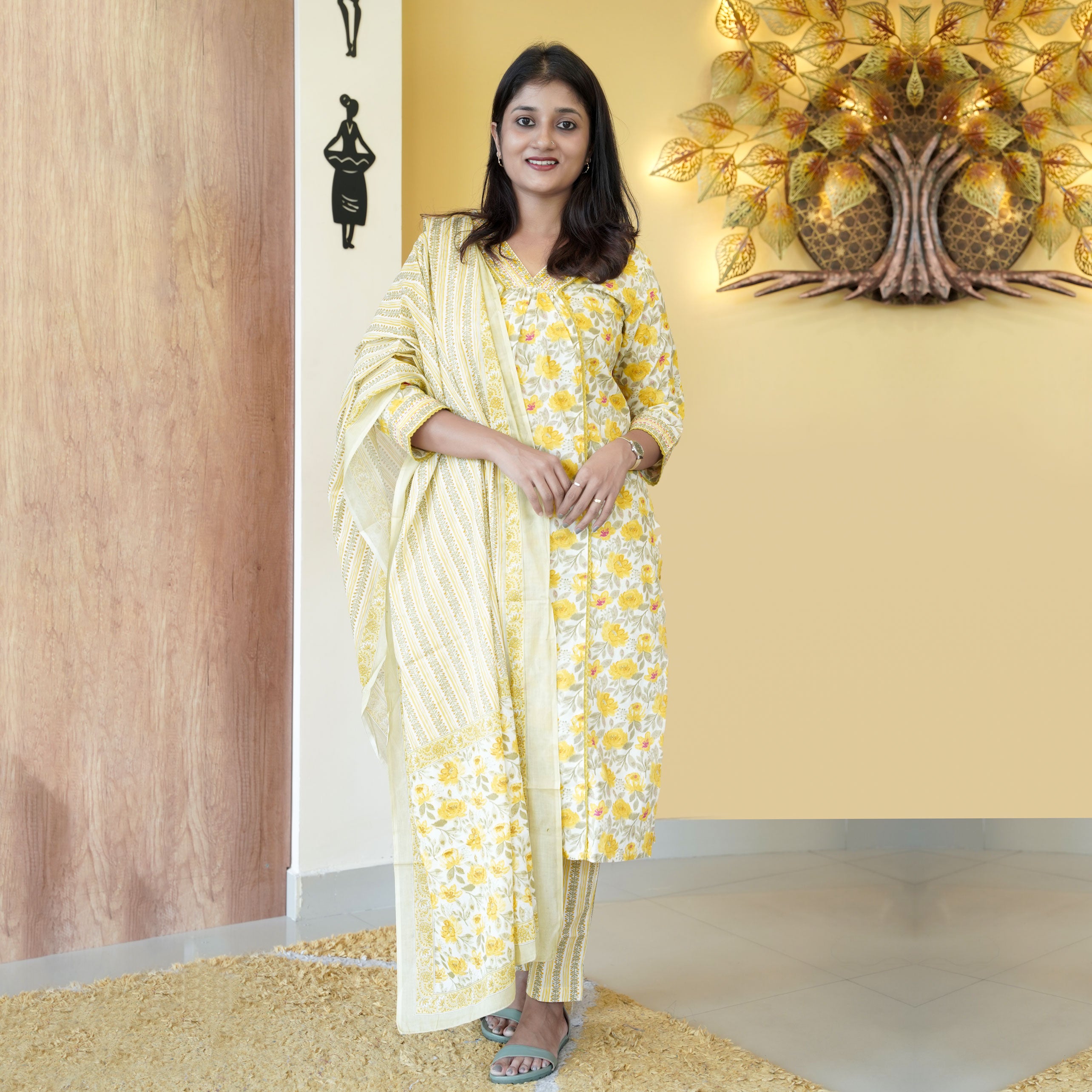 Load image into Gallery viewer, Pure Cotton Kurti Set - 4460