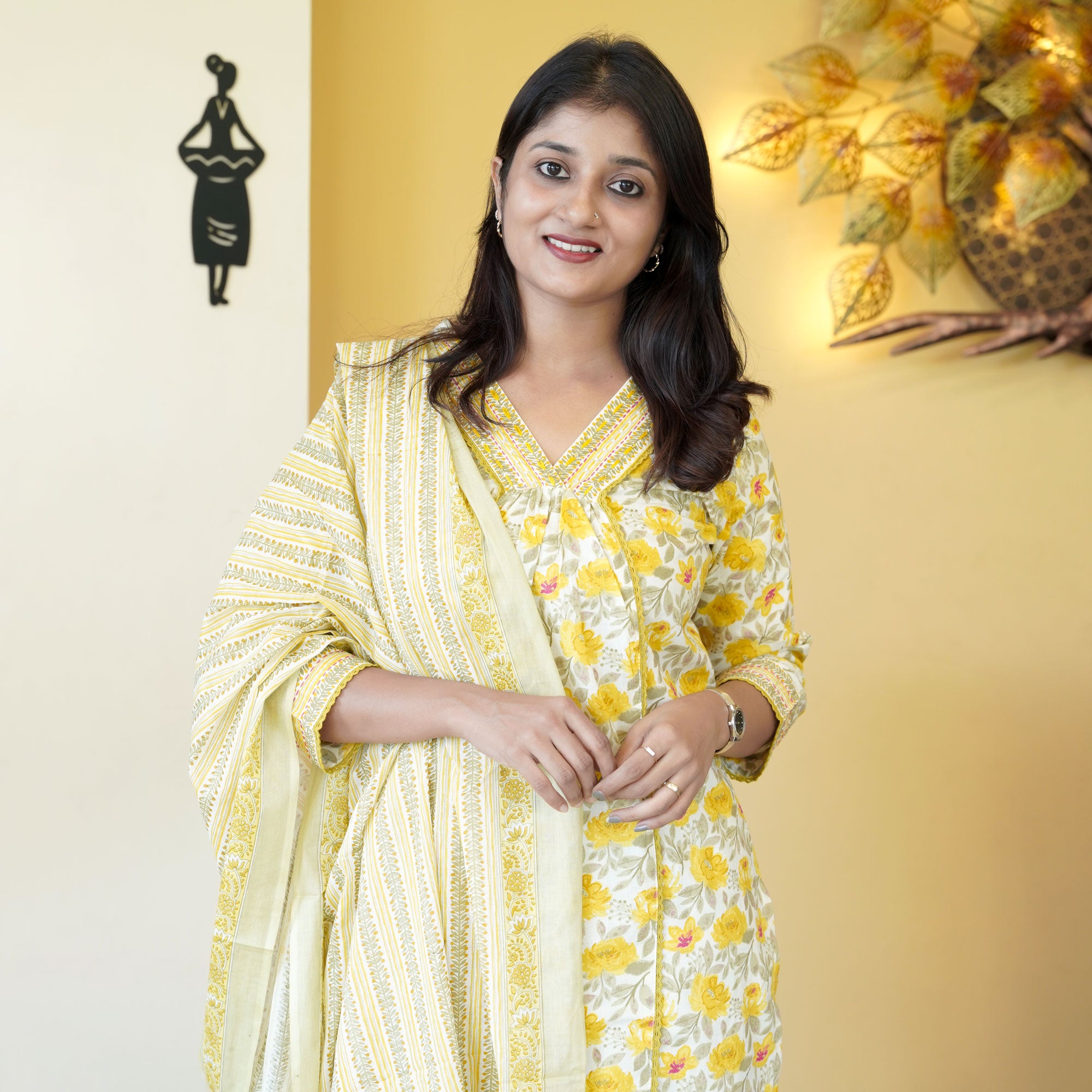 Load image into Gallery viewer, Pure Cotton Kurti Set - 4460