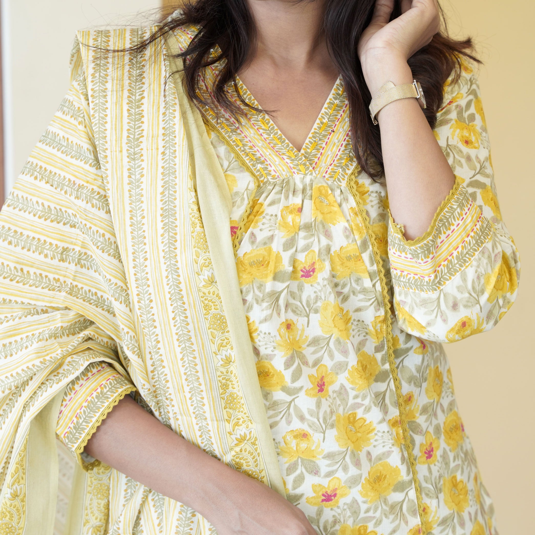 Load image into Gallery viewer, Pure Cotton Kurti Set - 4460