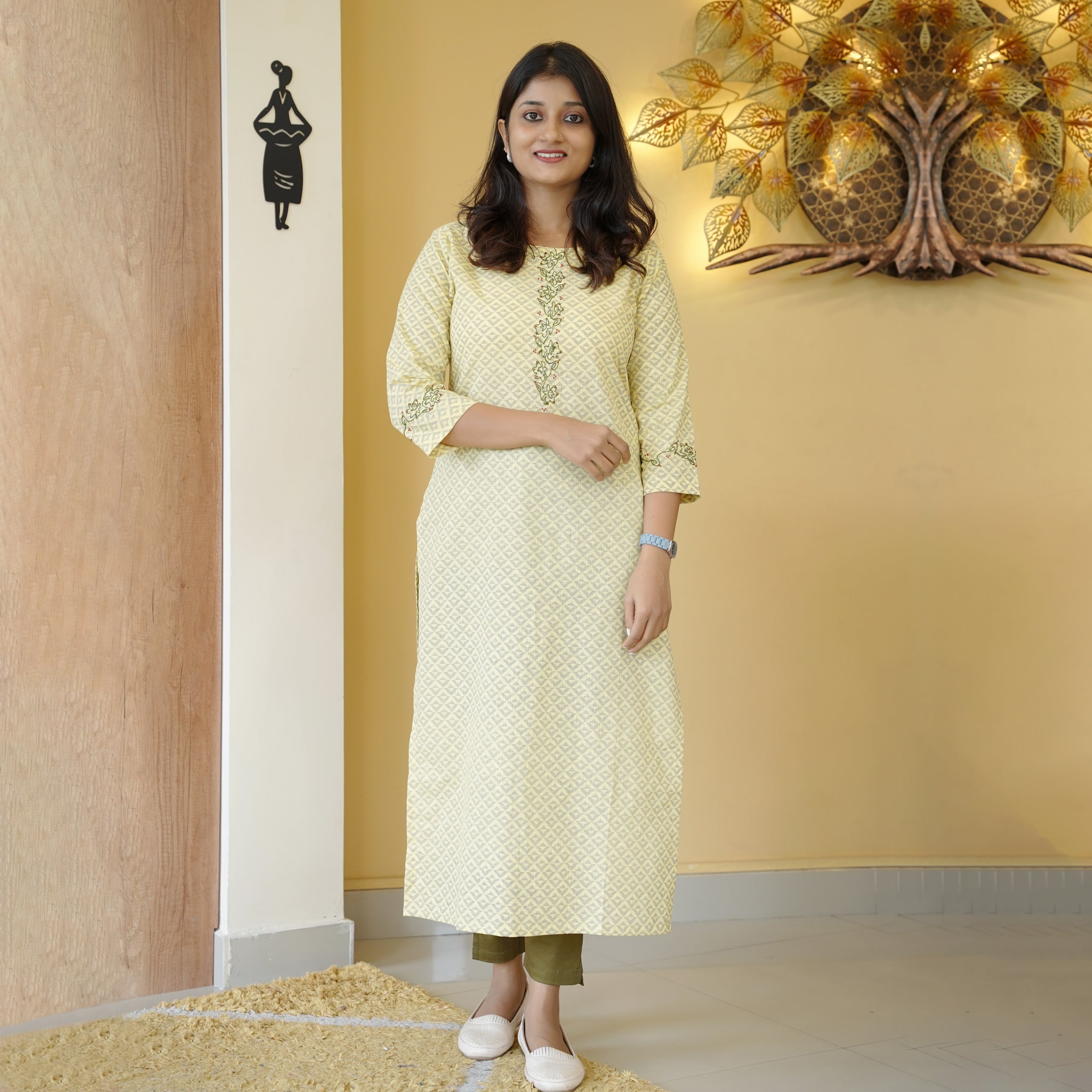 Load image into Gallery viewer, Pure Cotton Printed Kurti-4502