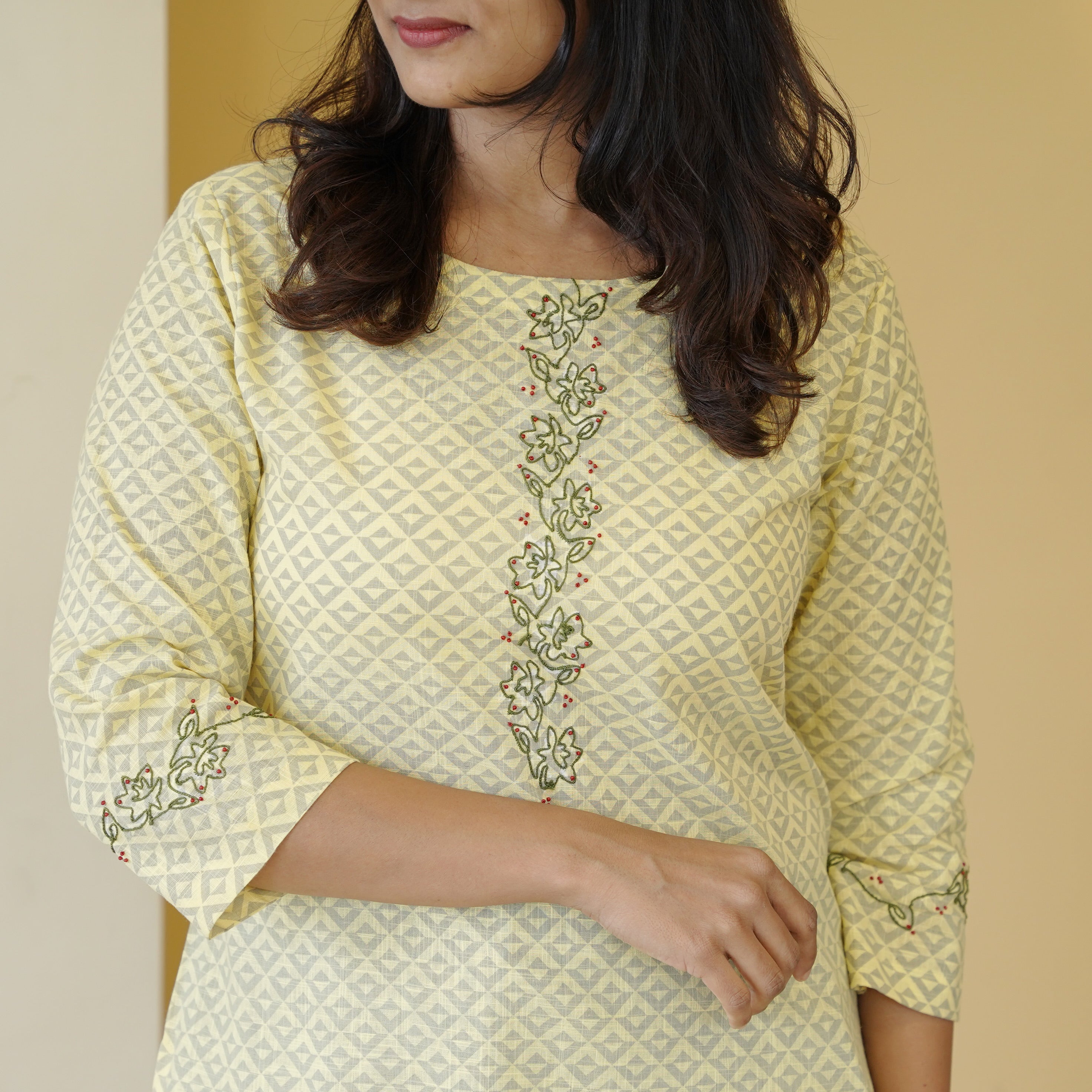 Load image into Gallery viewer, Pure Cotton Printed Kurti-4502