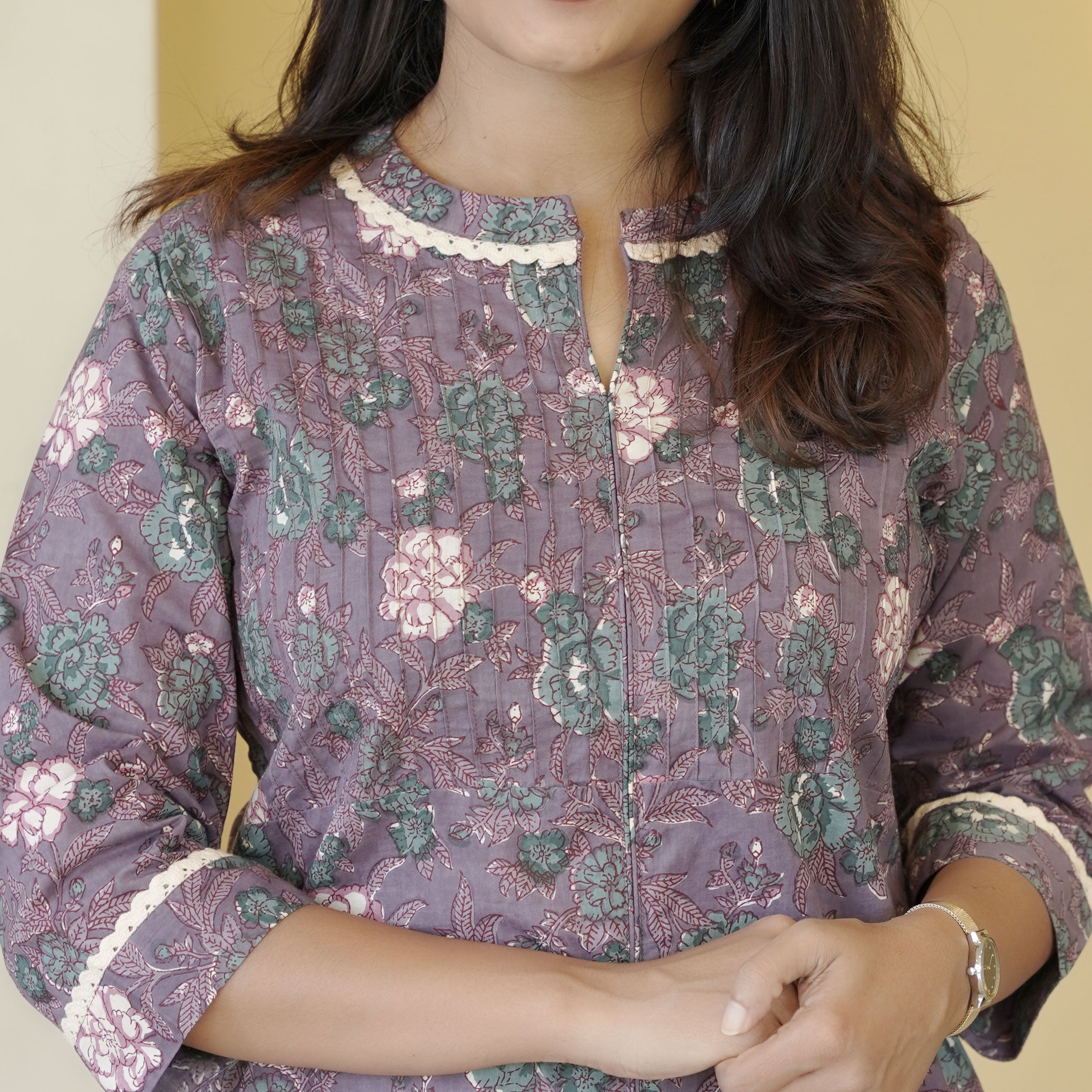 Load image into Gallery viewer, COTTON PRINTED KURTI-4523