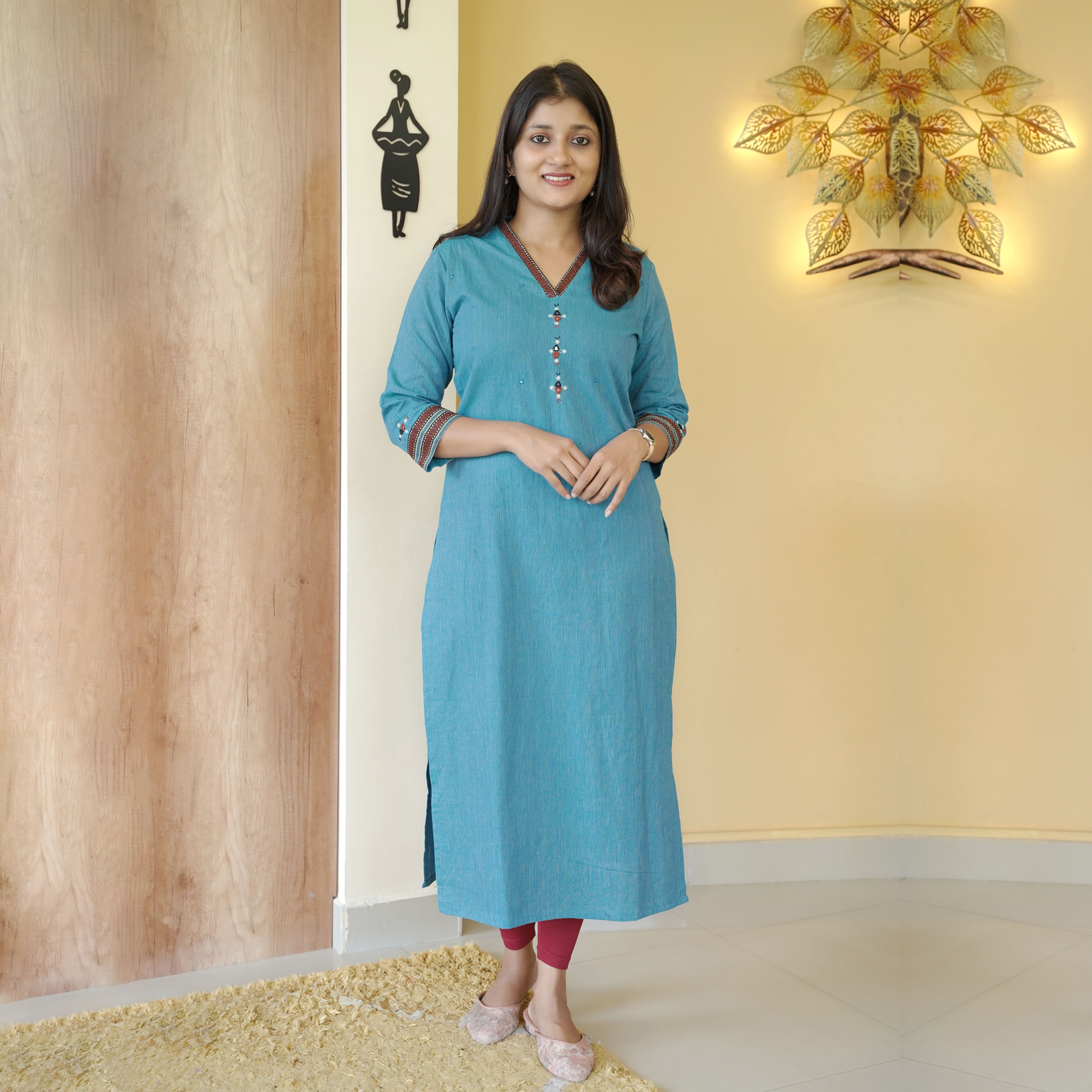 Load image into Gallery viewer, Pure Cotton Kurti-4405