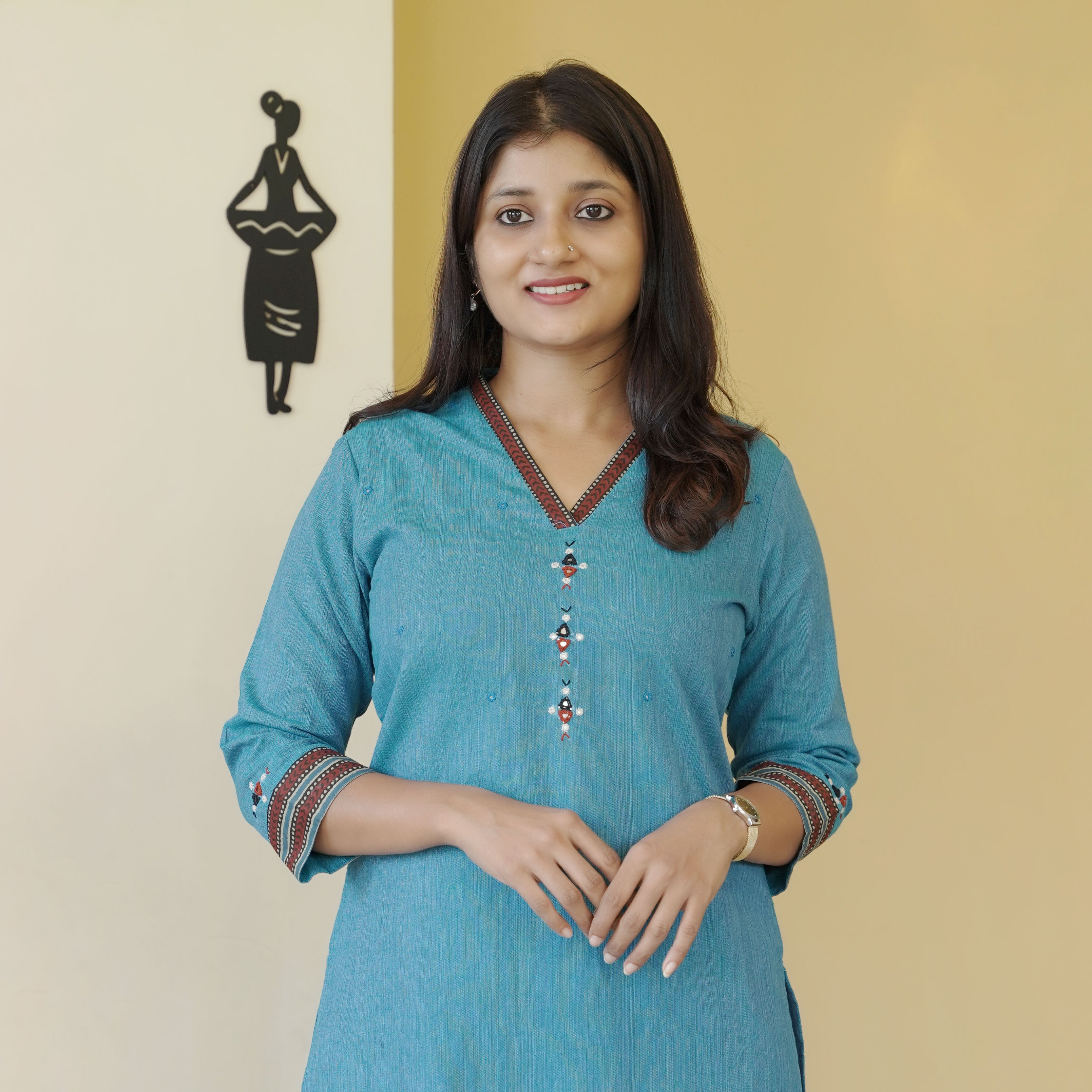 Load image into Gallery viewer, Pure Cotton Kurti-4405