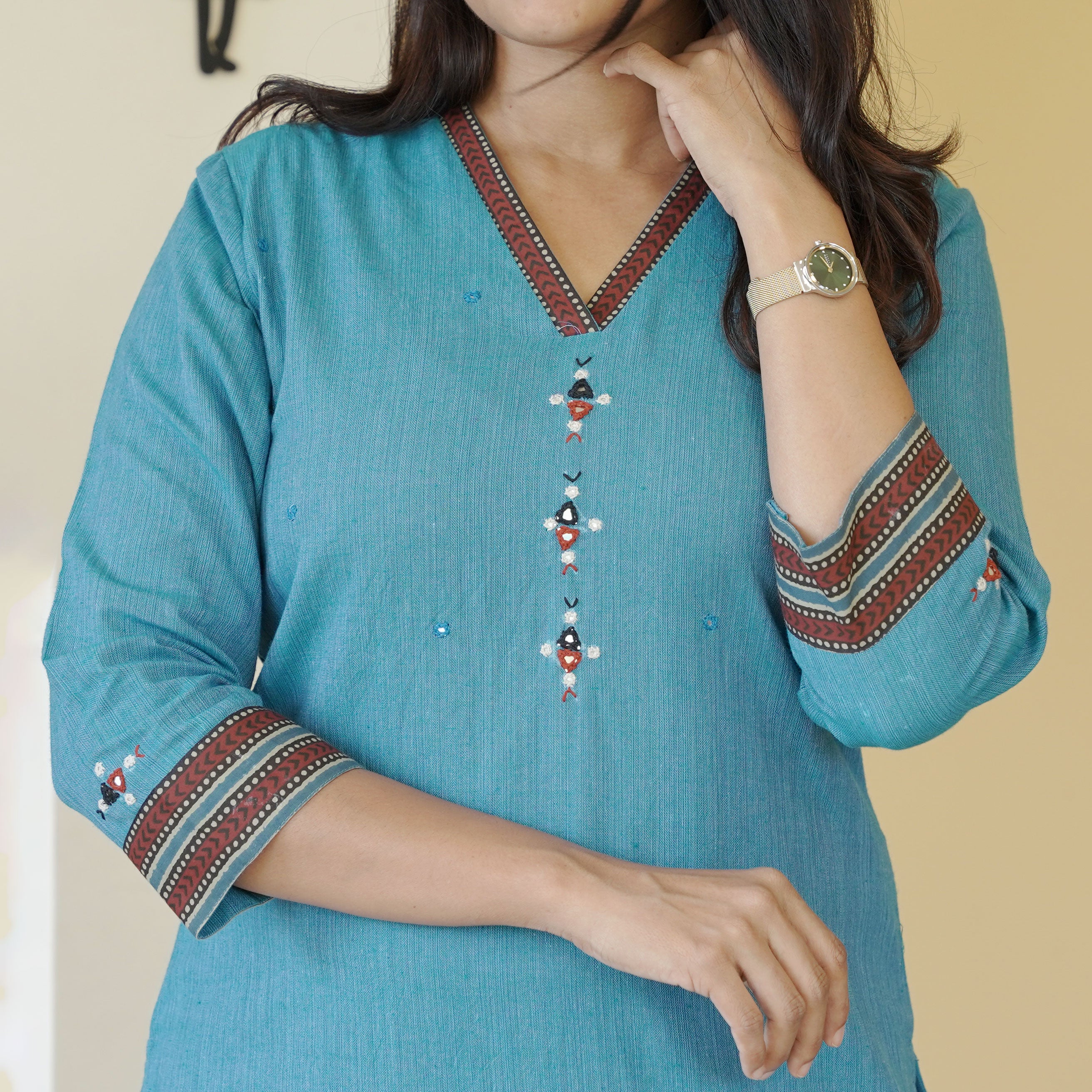 Load image into Gallery viewer, Pure Cotton Kurti-4405