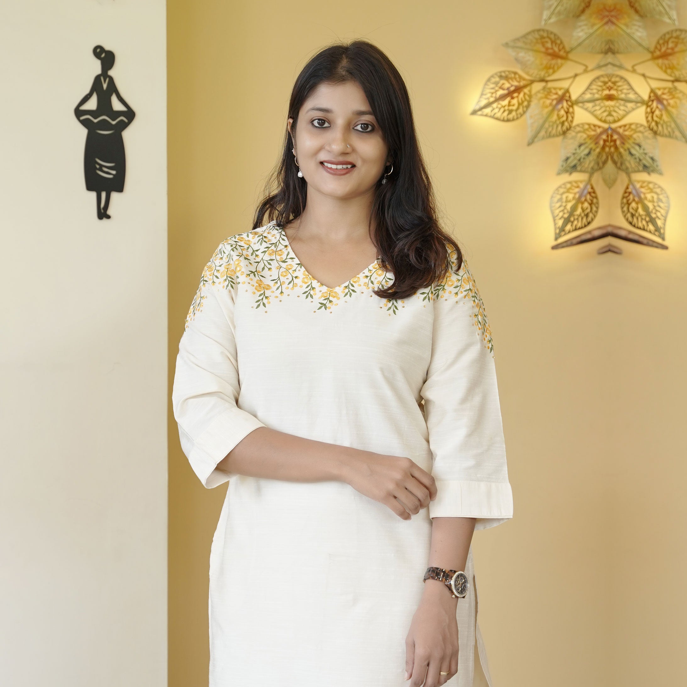 Load image into Gallery viewer, Raw Cotton Kurti-3740