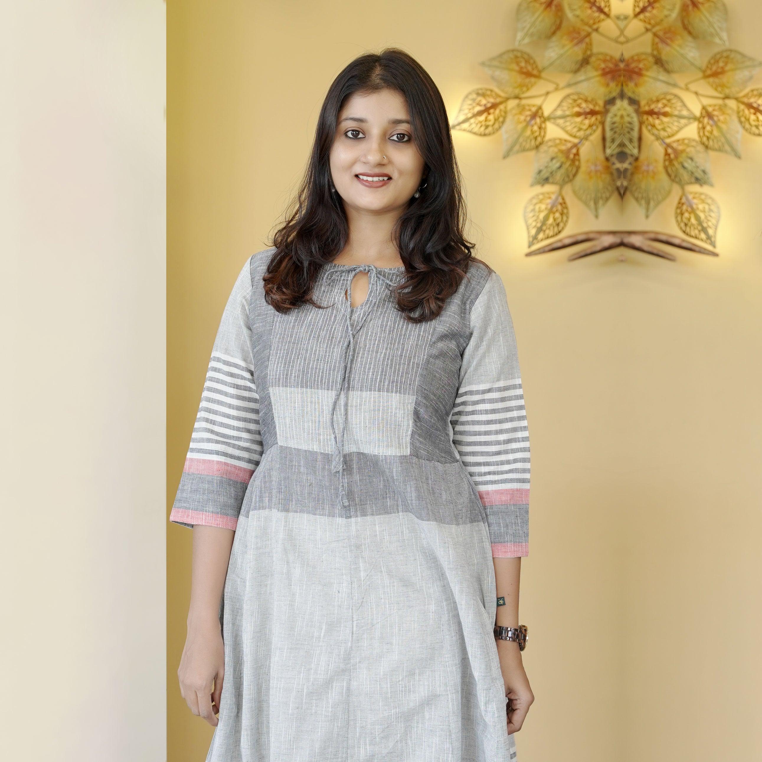 Load image into Gallery viewer, Dual Weave Cotton Dress-4522