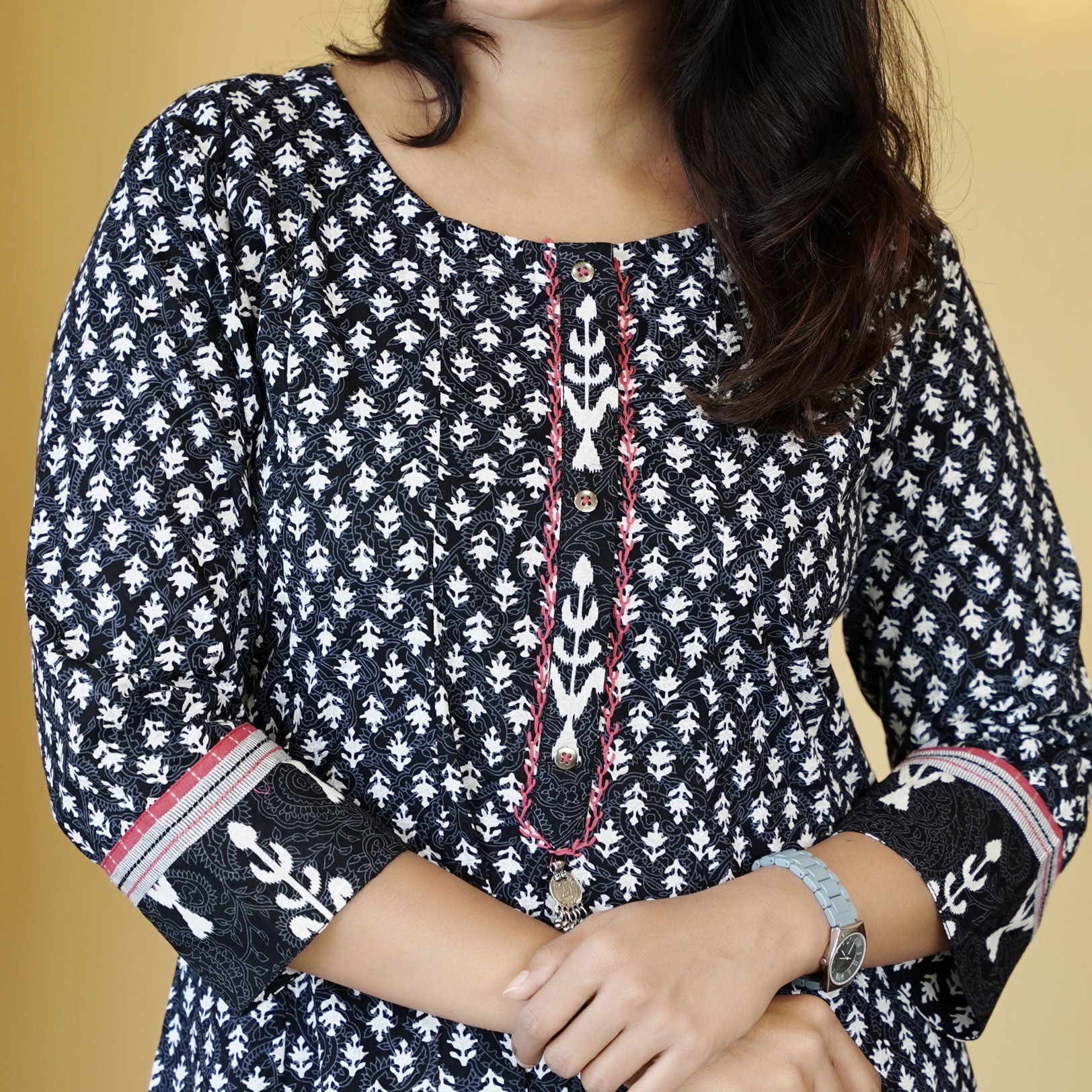 Load image into Gallery viewer, pure cotton kurti-4309