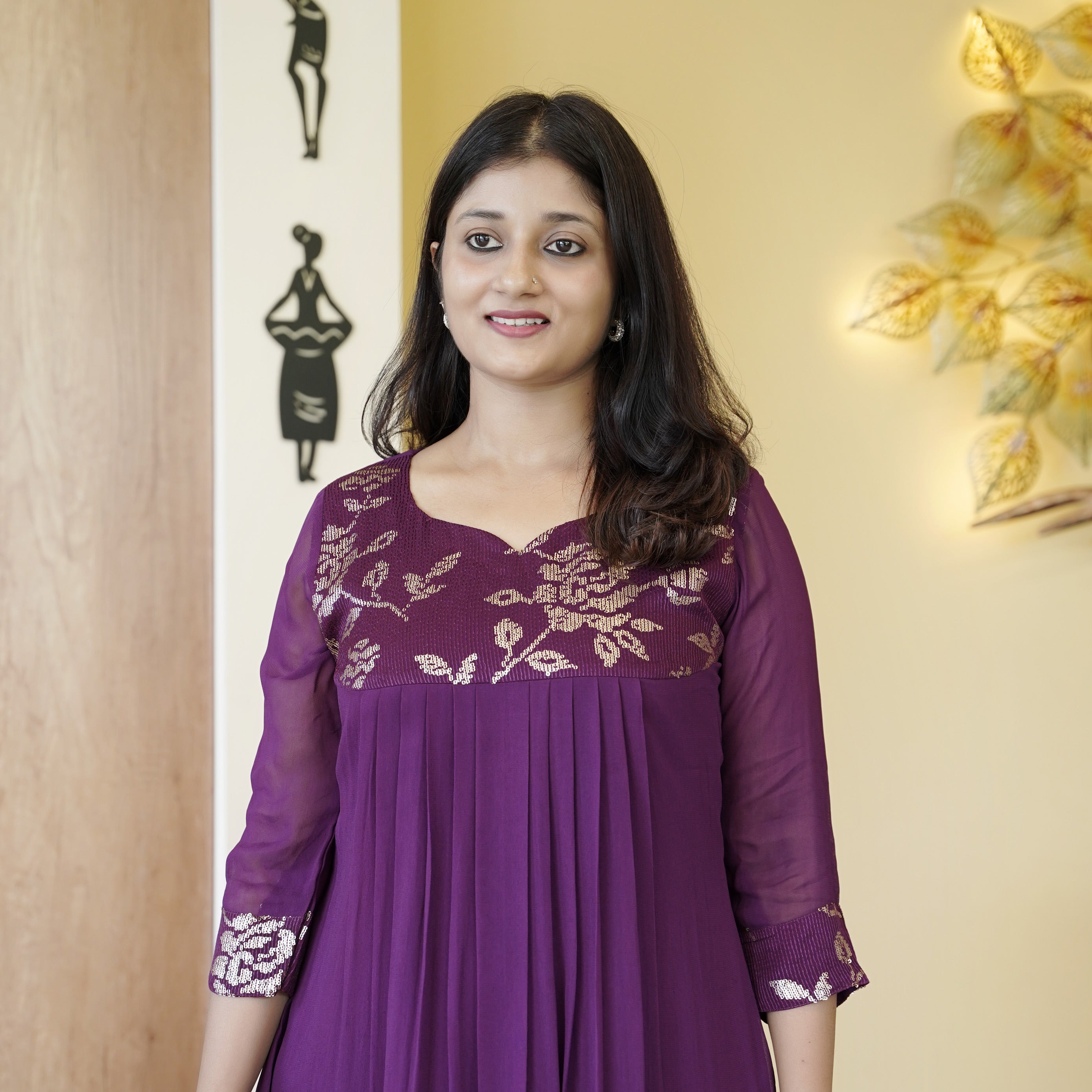 Load image into Gallery viewer, designer georgette dress-4546( pre-order)