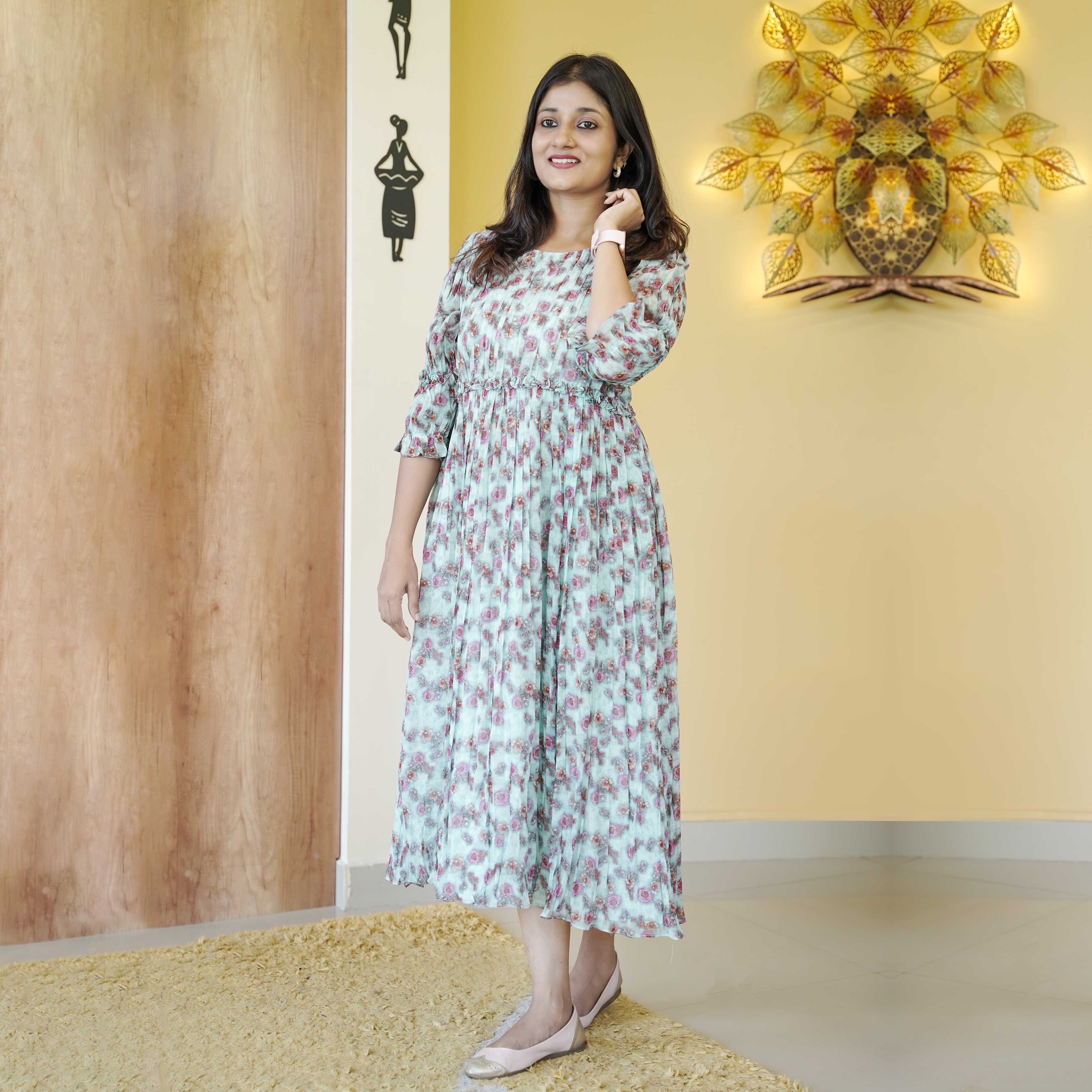 Load image into Gallery viewer, Printed Designer Dress (Pre-Order)-4553